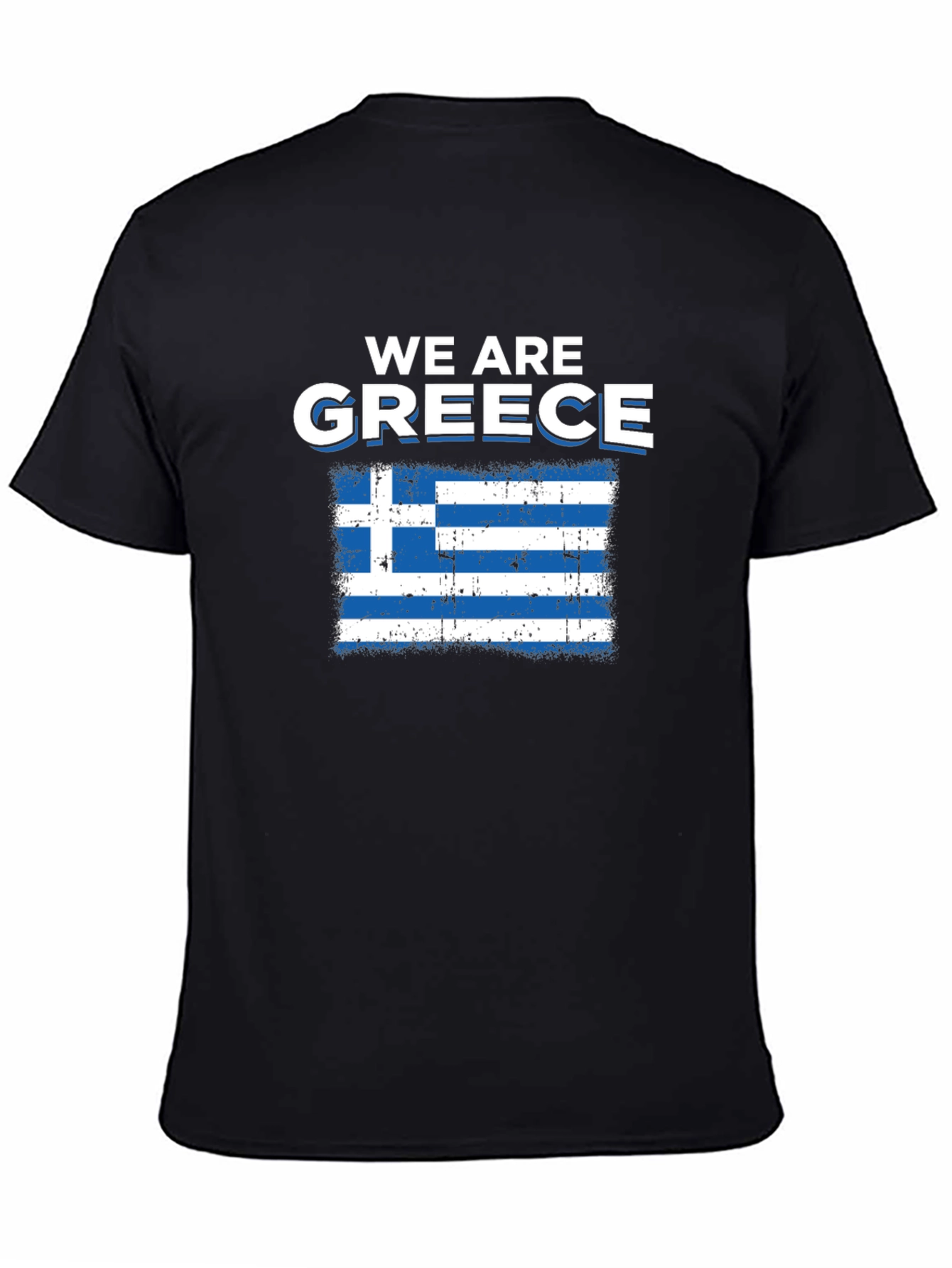 We Are Greece T-Shirt - Distressed Greek Flag