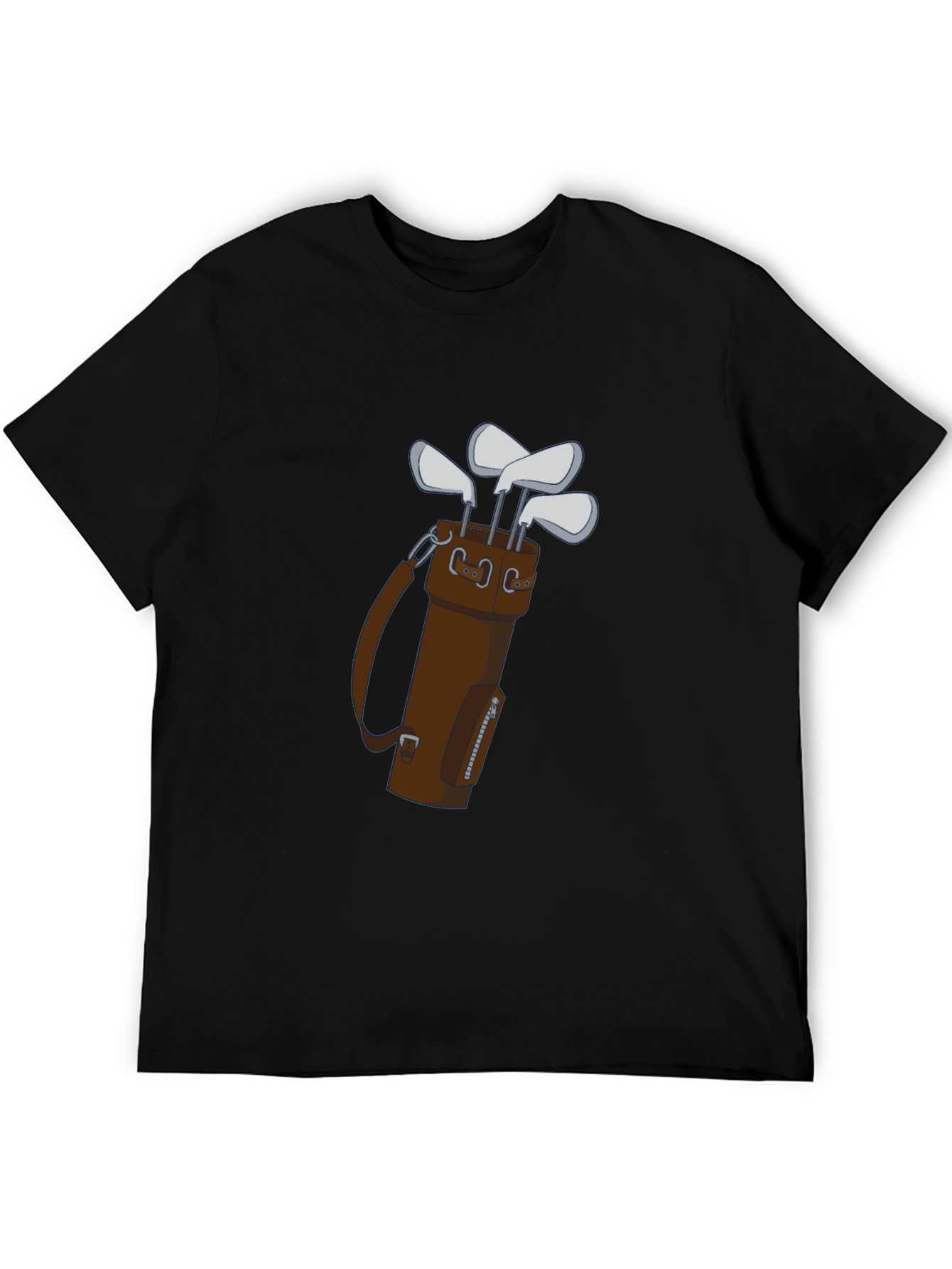 Golf Club Bag Tee: Stylish Mens Graphic Tee