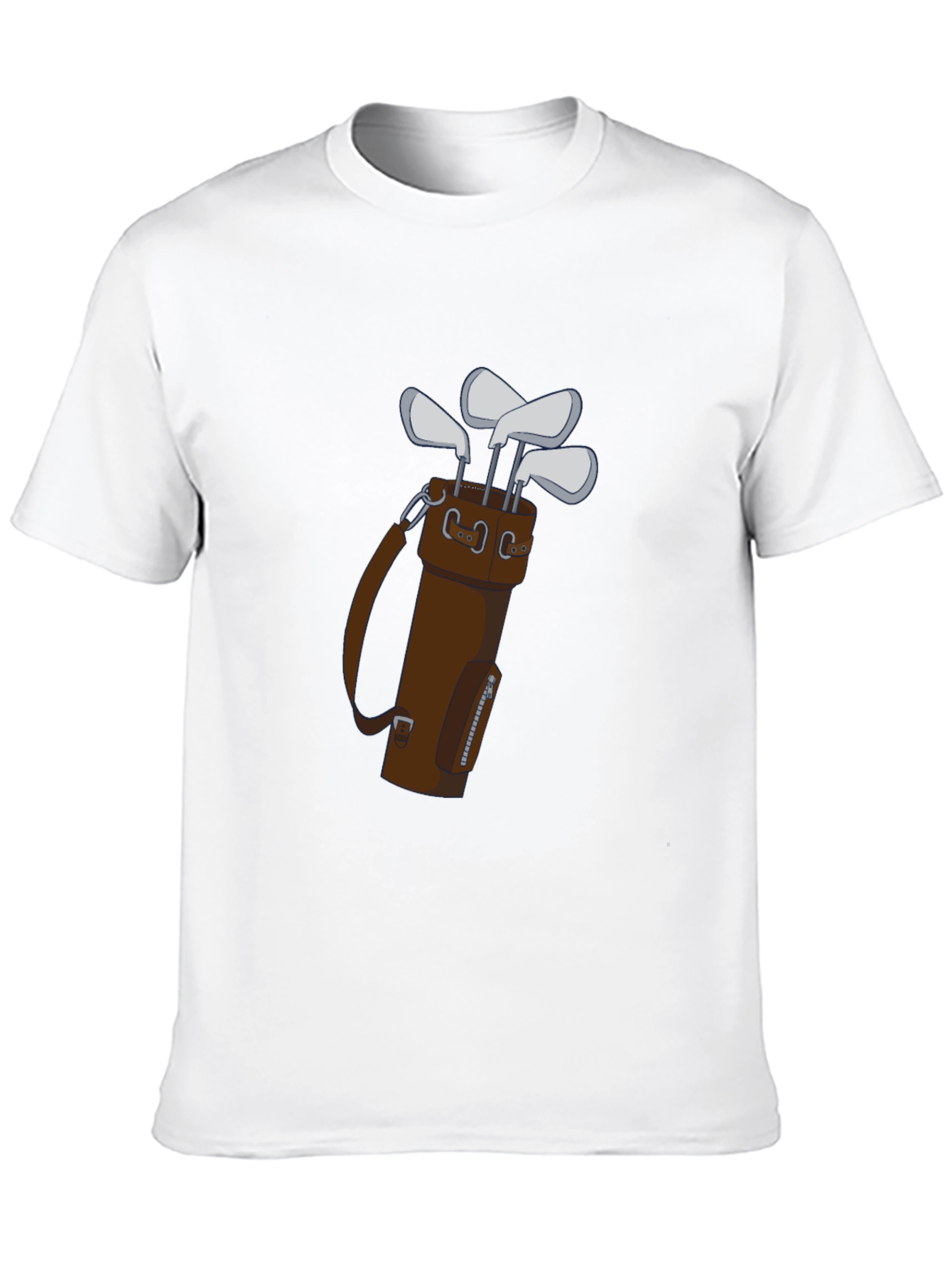Golf Club Bag Tee: Stylish Mens Graphic Tee