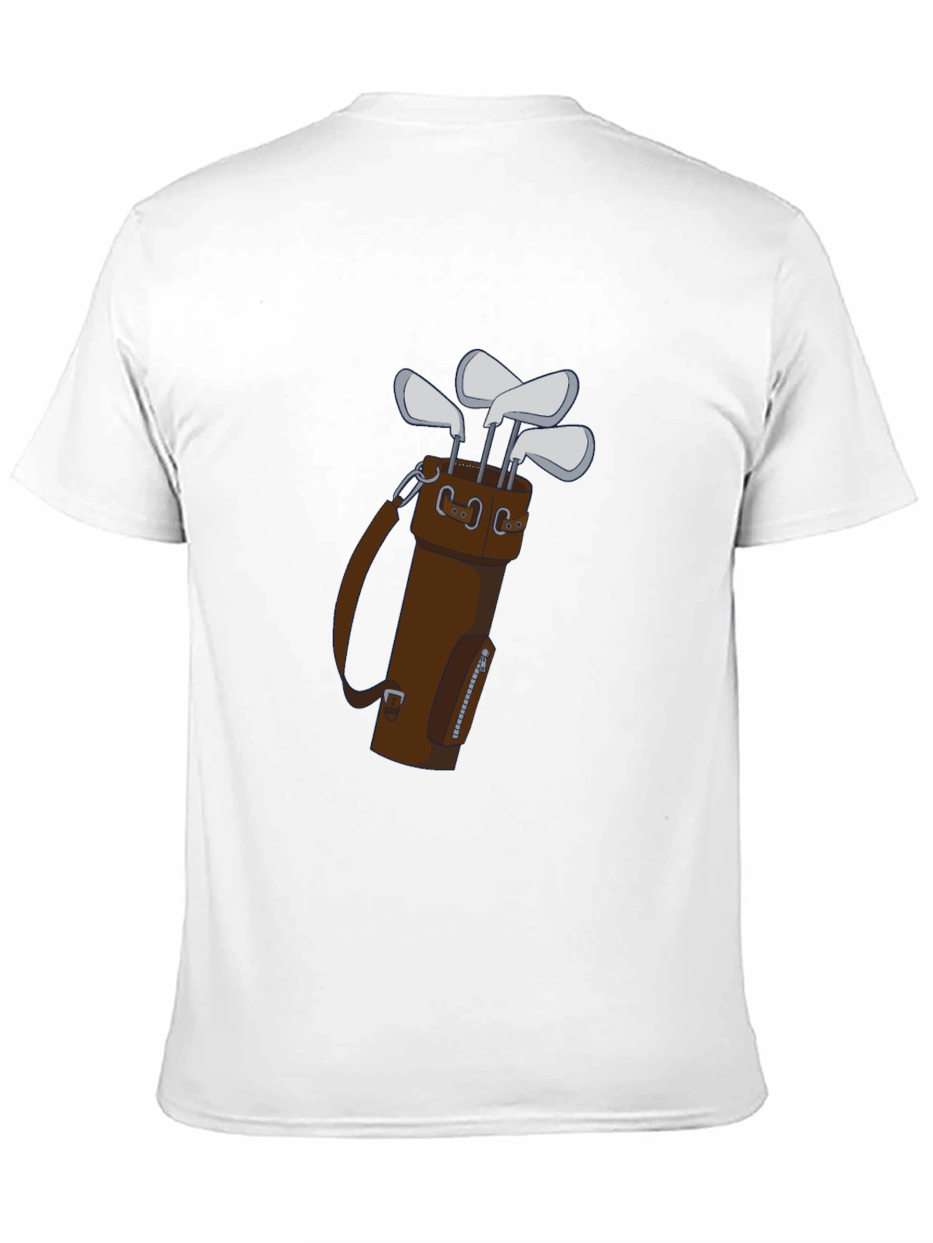 Golf Club Bag Tee: Stylish Mens Graphic Tee