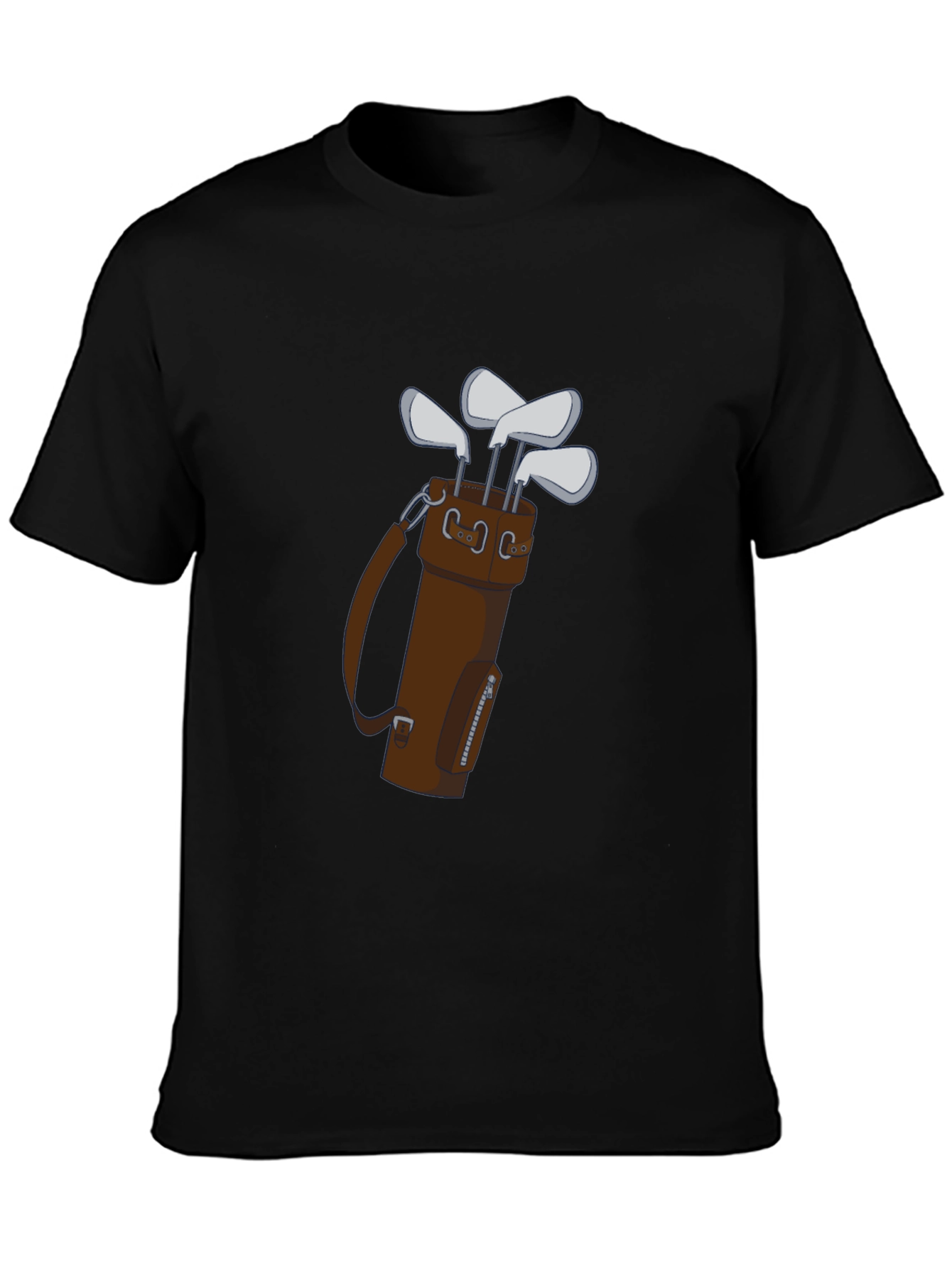 Golf Club Bag Tee: Stylish Mens Graphic Tee