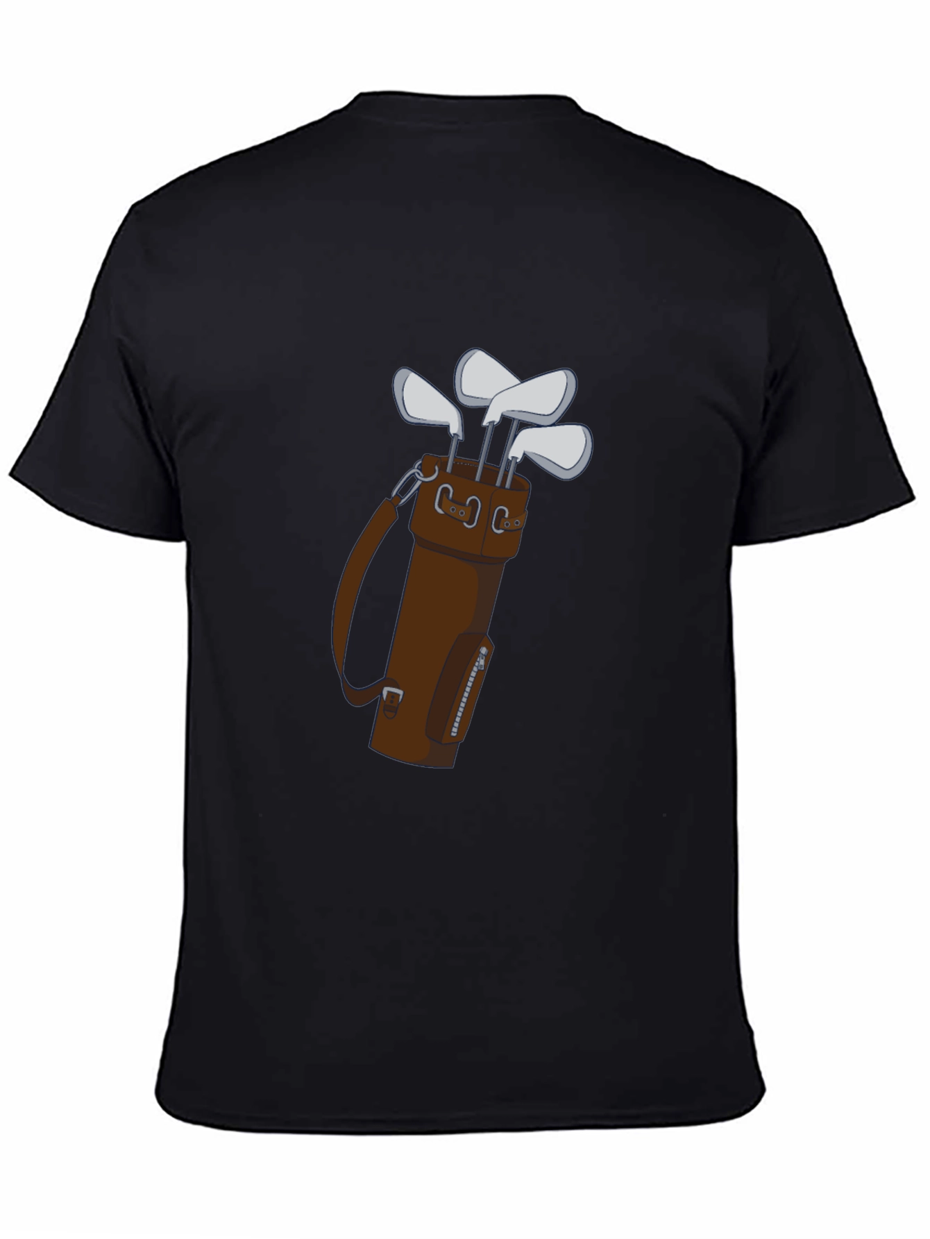 Golf Club Bag Tee: Stylish Mens Graphic Tee