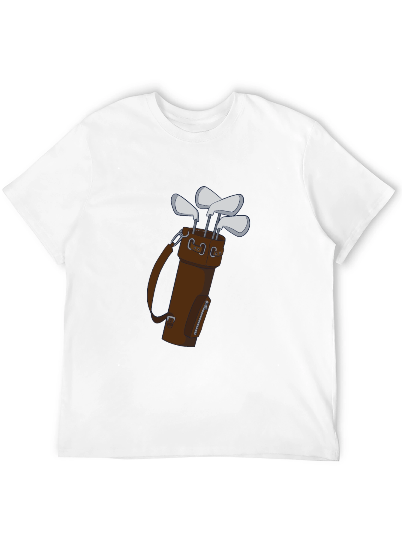 Golf Club Bag Tee: Stylish Mens Graphic Tee
