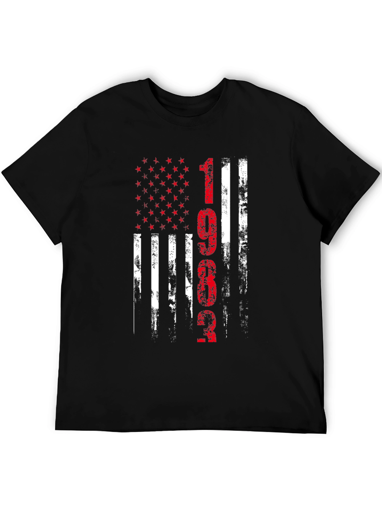 Distressed American Flag 1962 Graphic T-Shirt