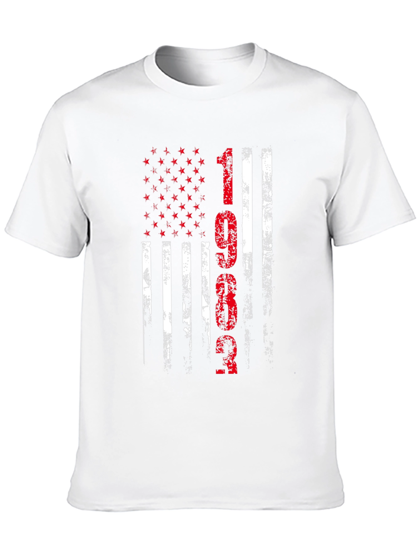 Distressed American Flag 1962 Graphic T-Shirt