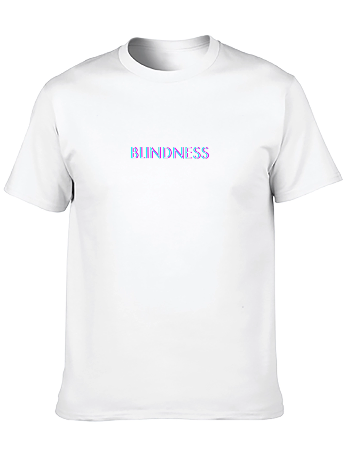 Blindness Graphic Print Crew Neck Tee