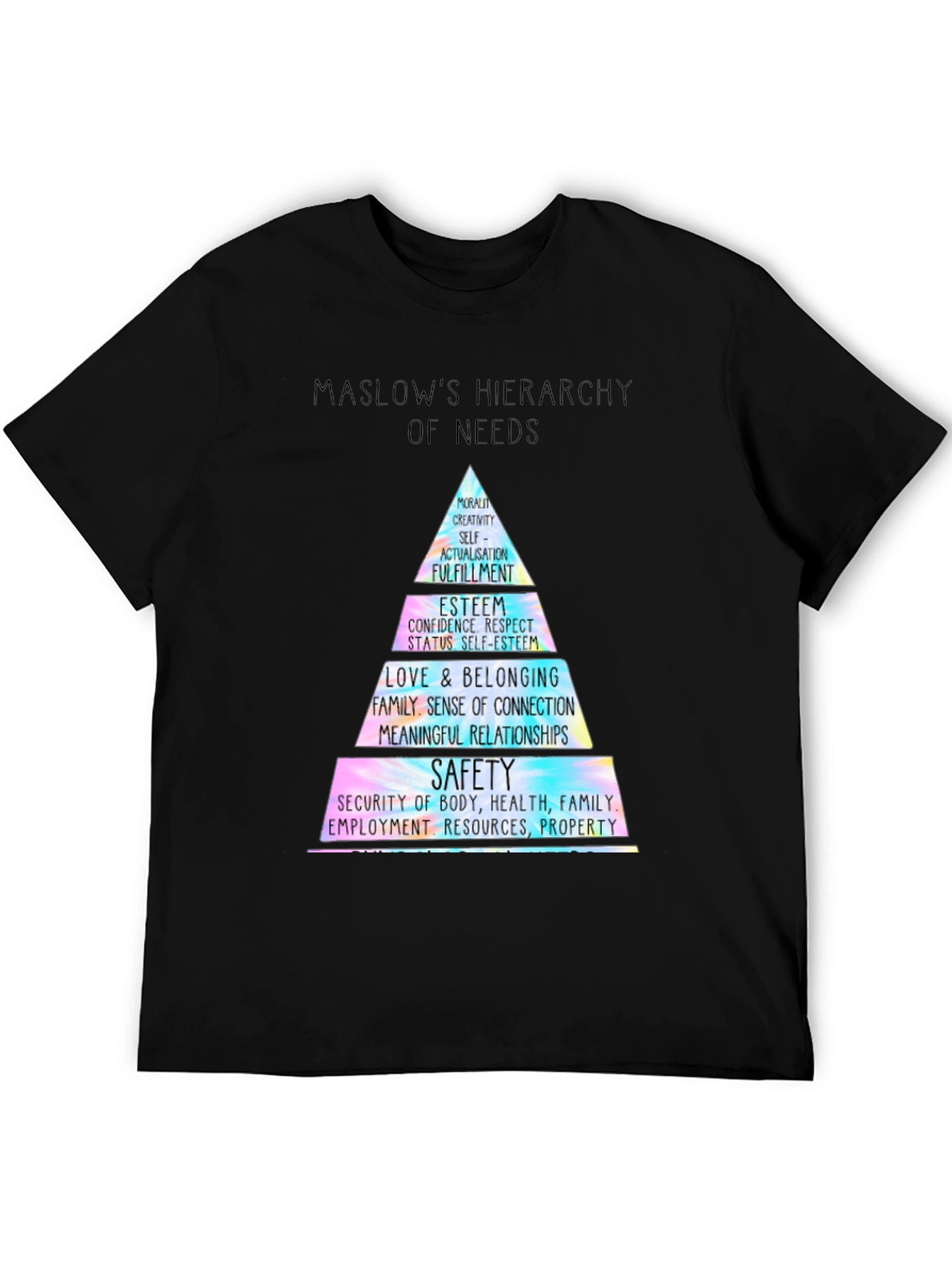 Maslows Hierarchy of Needs T-Shirt
