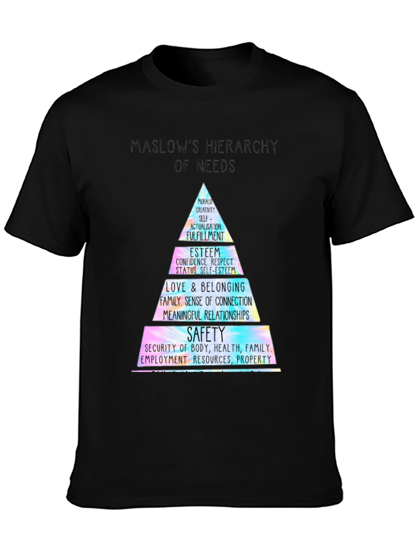 Maslows Hierarchy of Needs T-Shirt