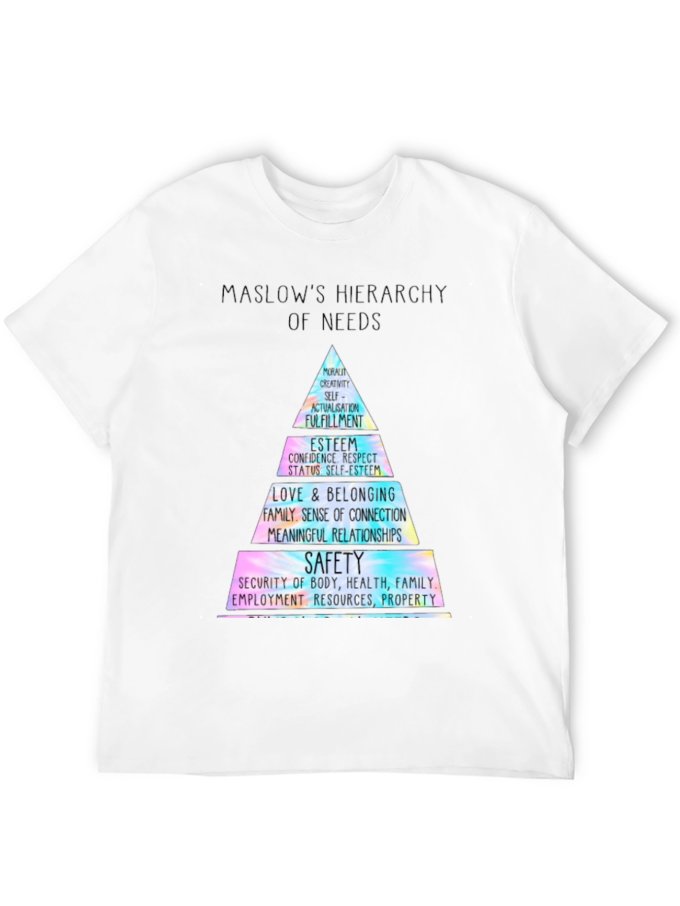 Maslows Hierarchy of Needs T-Shirt