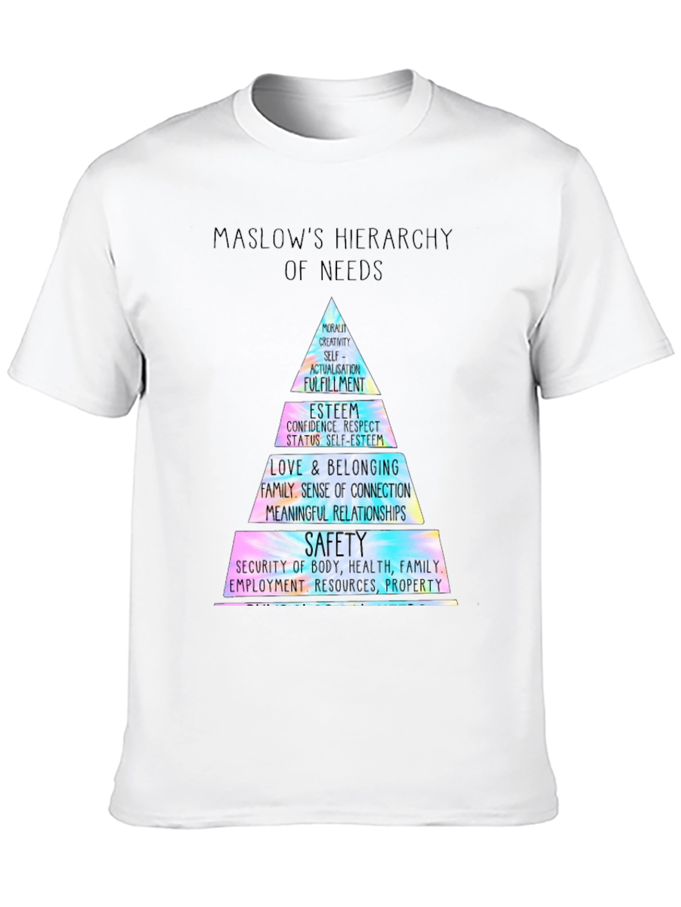 Maslows Hierarchy of Needs T-Shirt