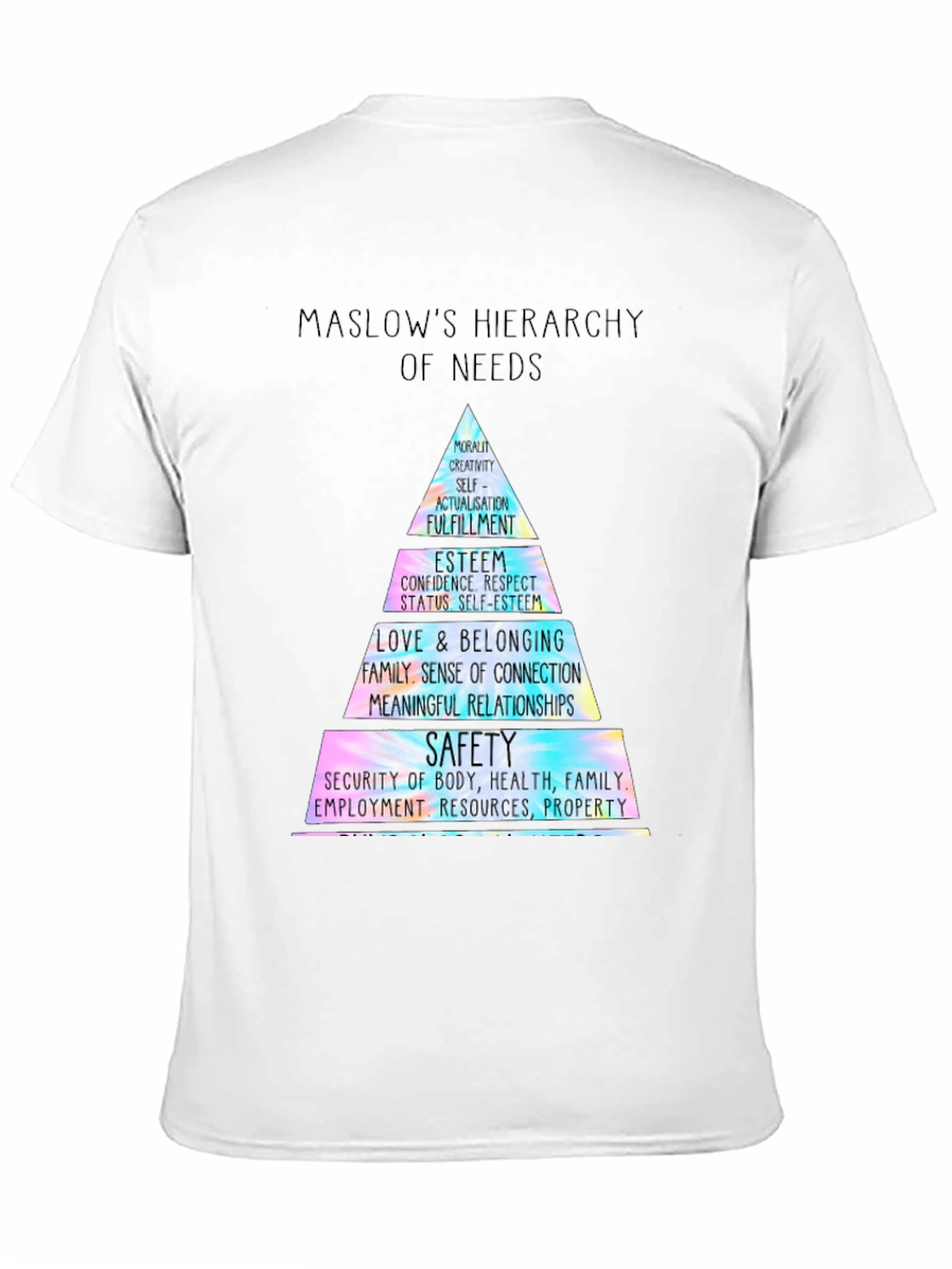Maslows Hierarchy of Needs T-Shirt