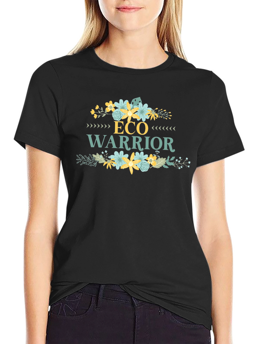 Eco Warrior Graphic Tee - Floral Design