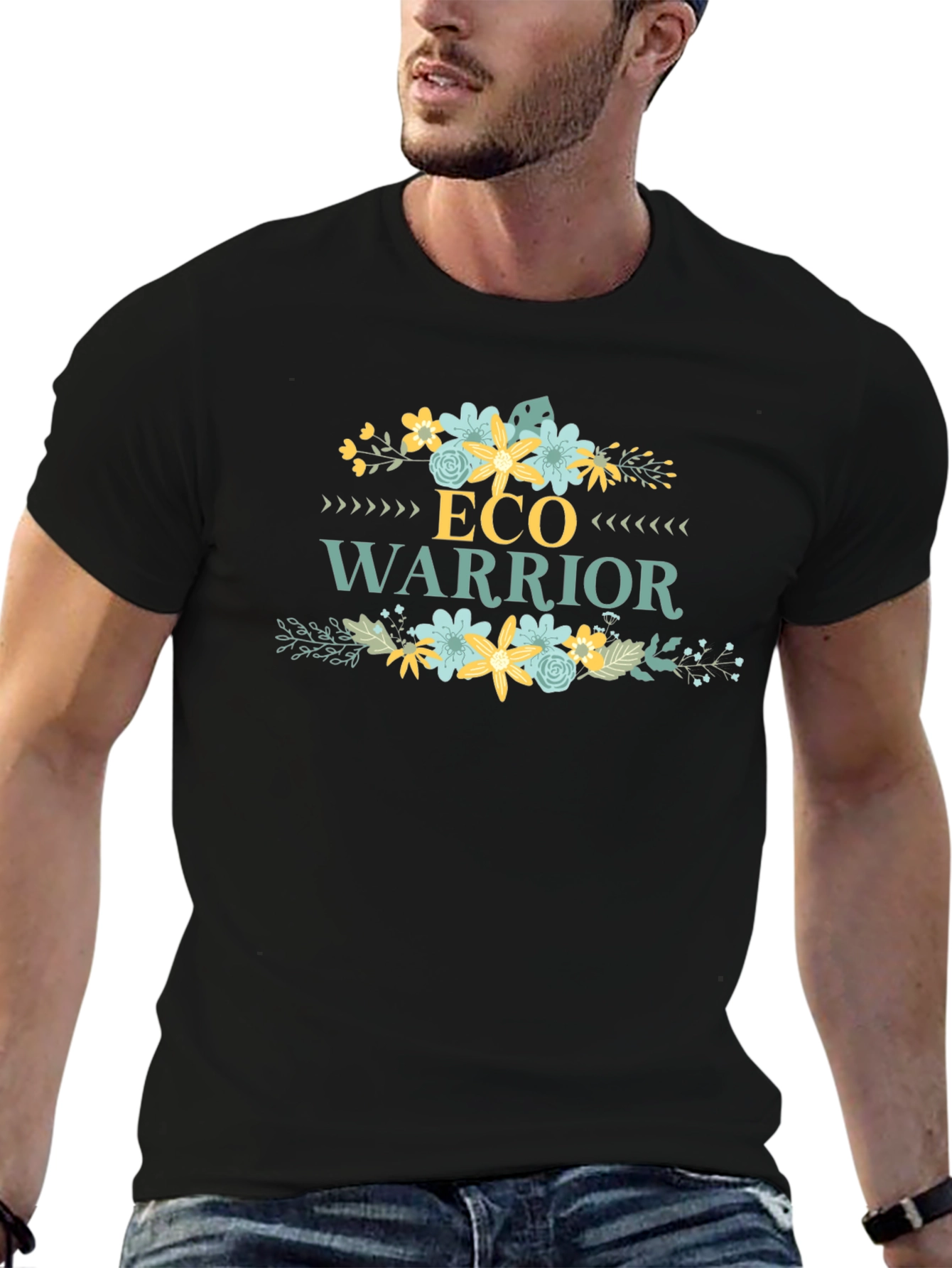 Eco Warrior Graphic Tee - Floral Design