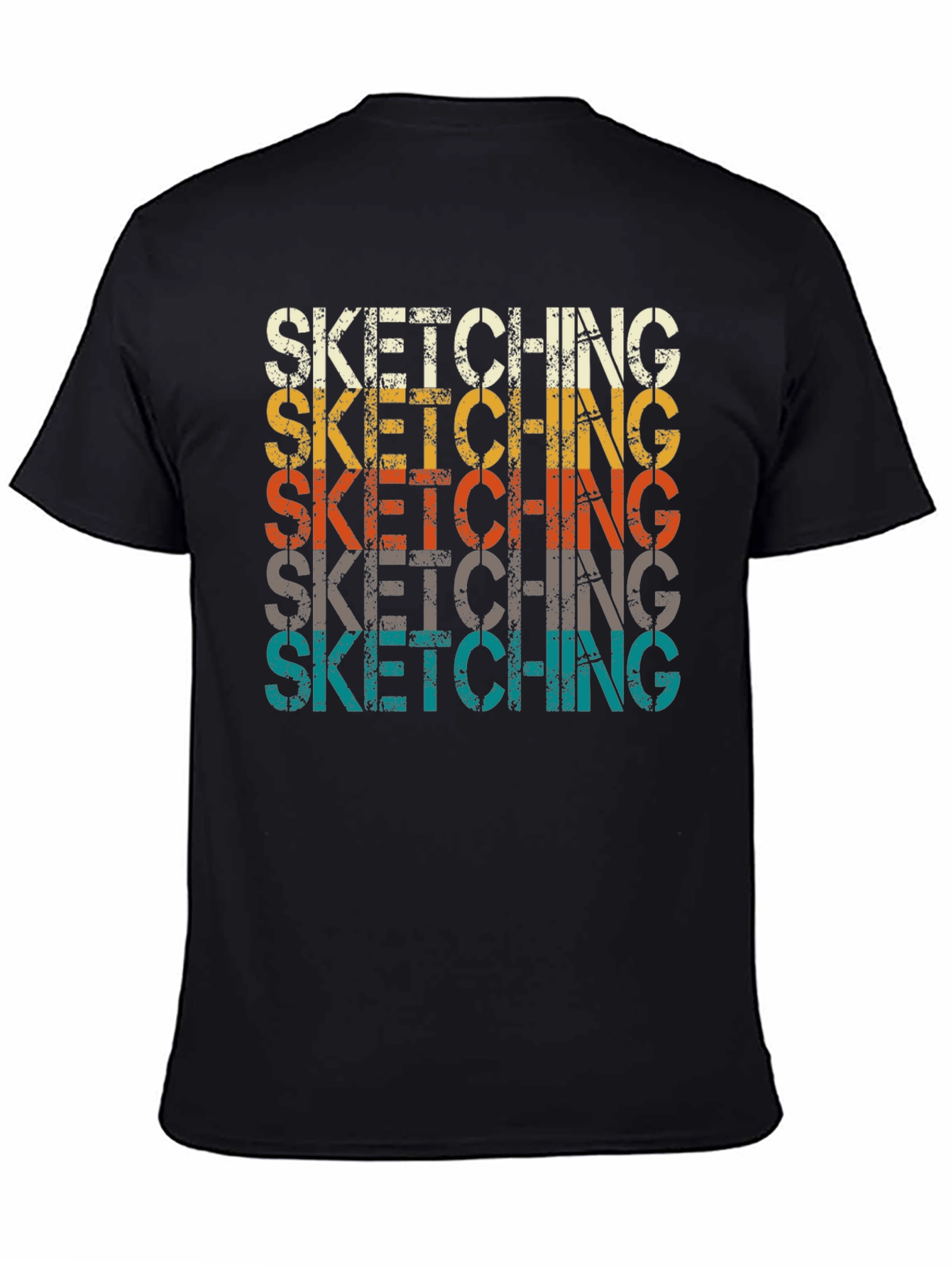Sketching Graphic Tee - Retro Style