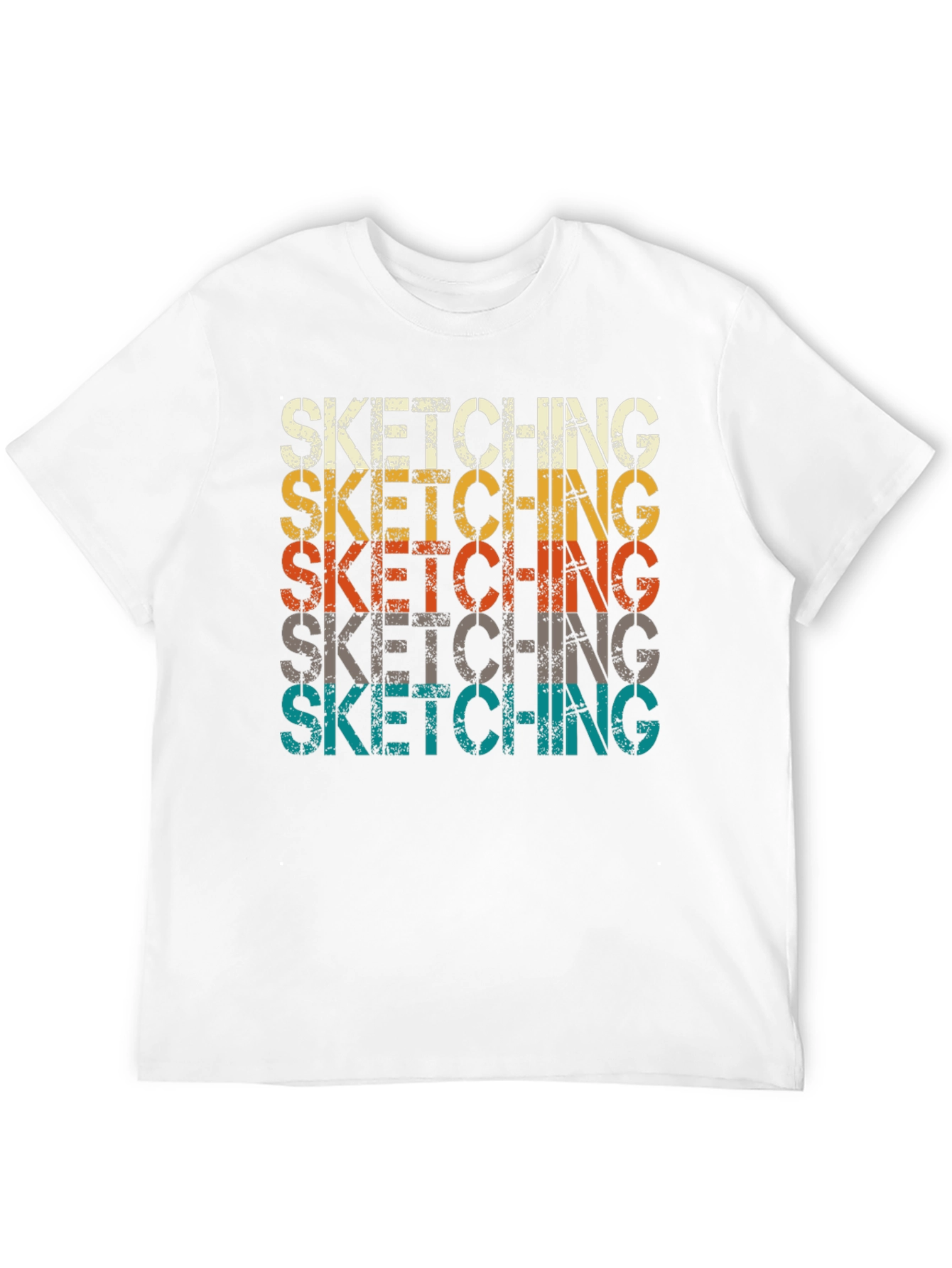 Sketching Graphic Tee - Retro Style