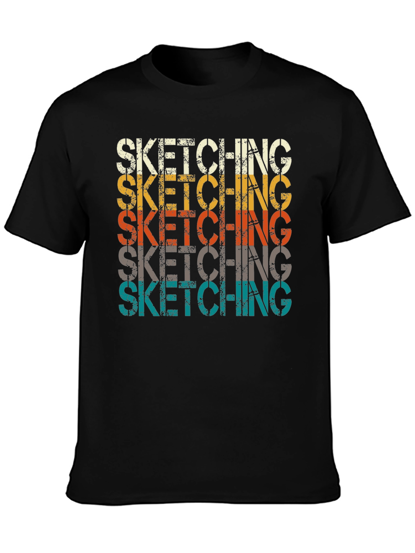Sketching Graphic Tee - Retro Style