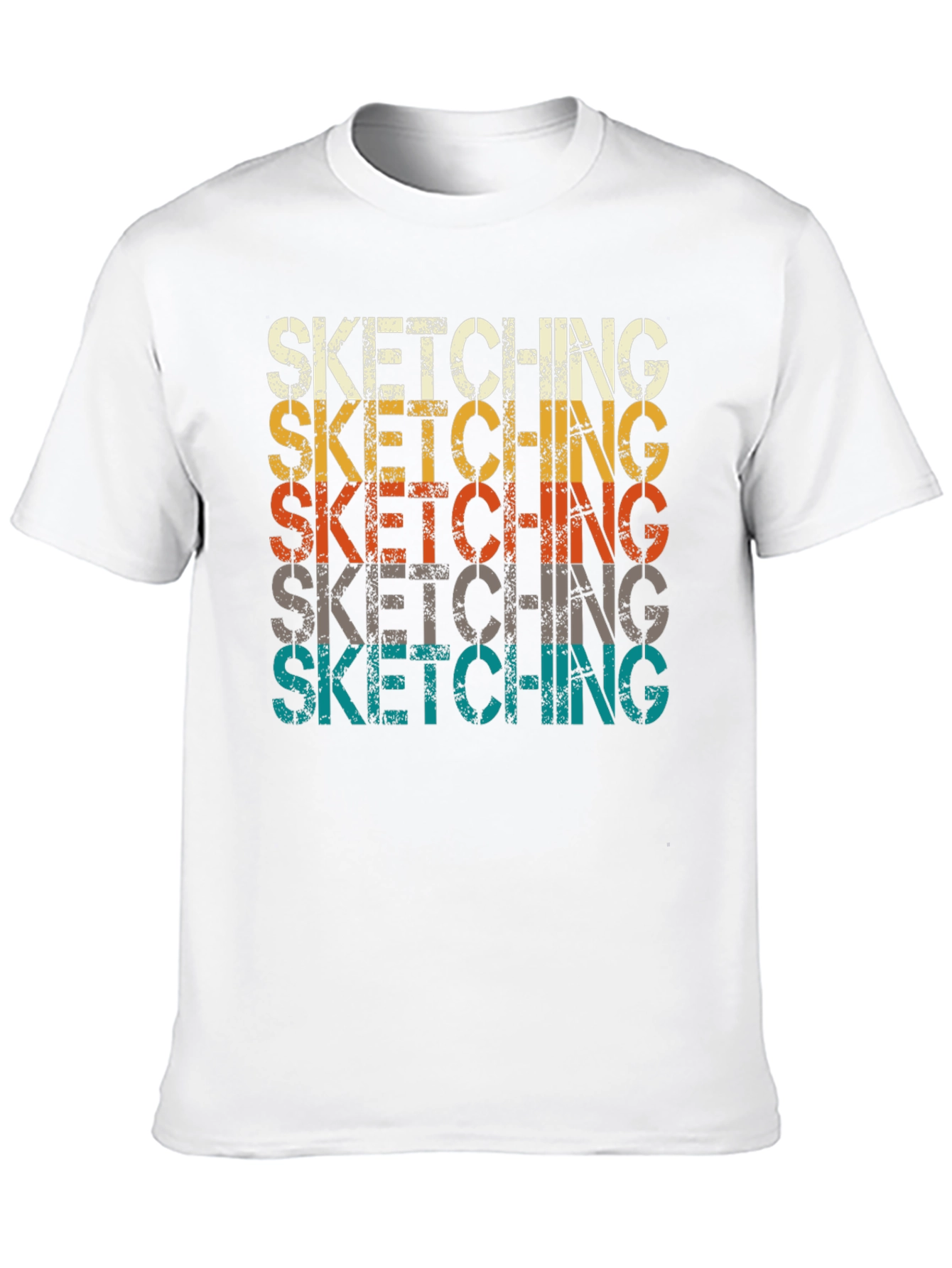 Sketching Graphic Tee - Retro Style