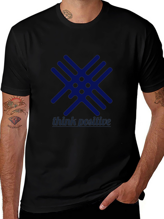 Think Positive Graphic Tee - Black