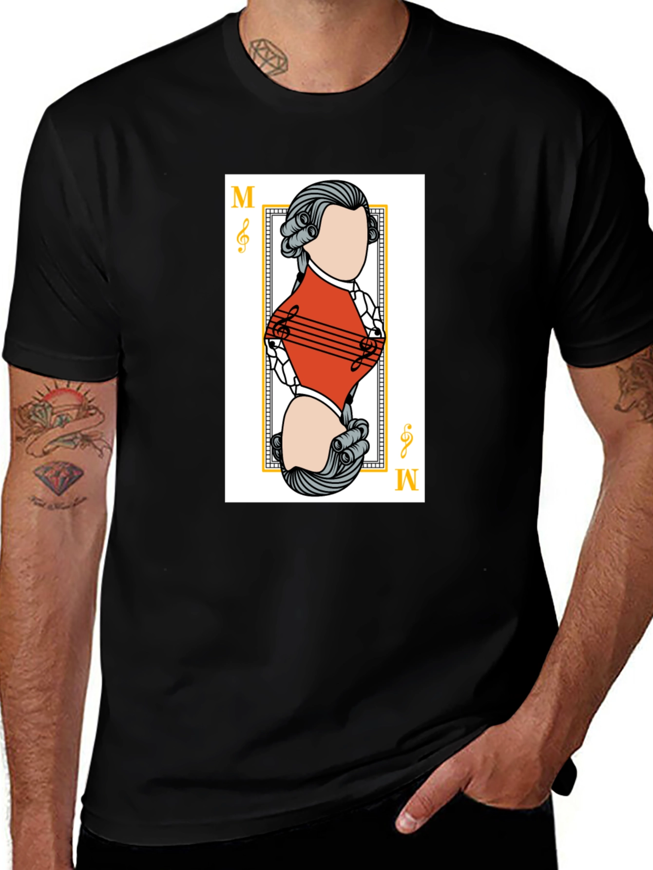 Mozart Music Card Graphic Tee