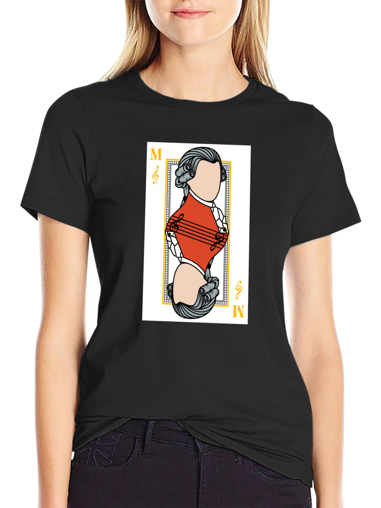 Mozart Music Card Graphic Tee