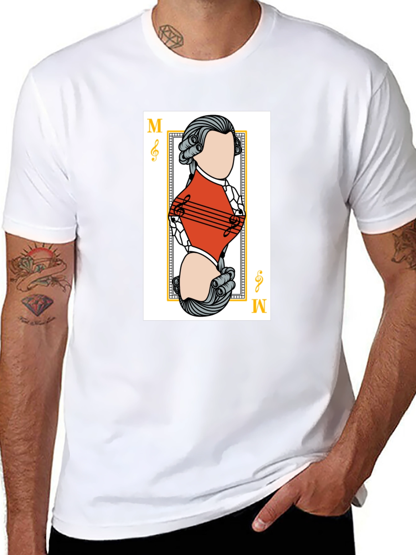 Mozart Music Card Graphic Tee
