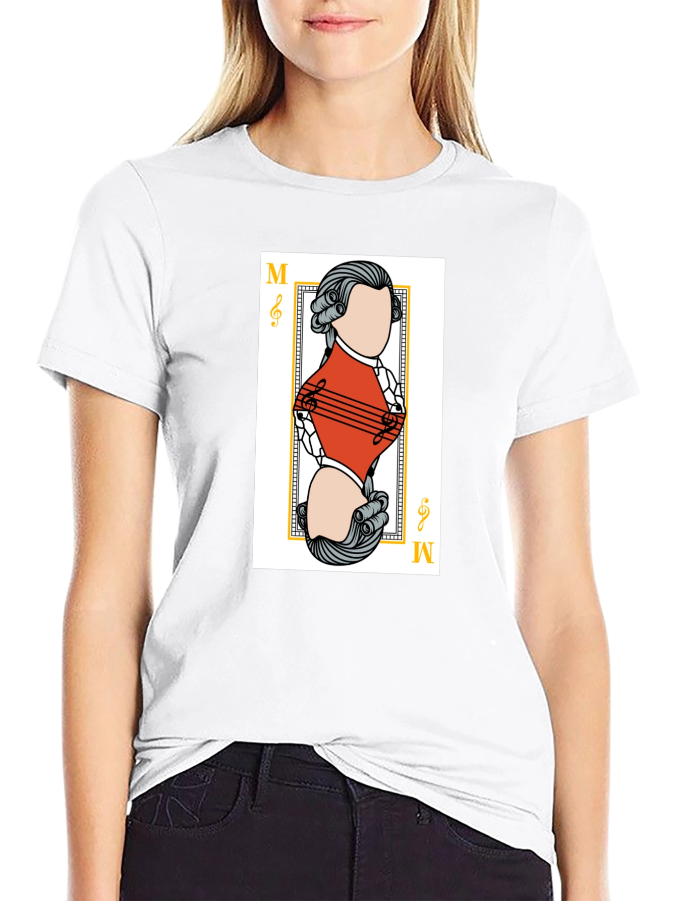 Mozart Music Card Graphic Tee