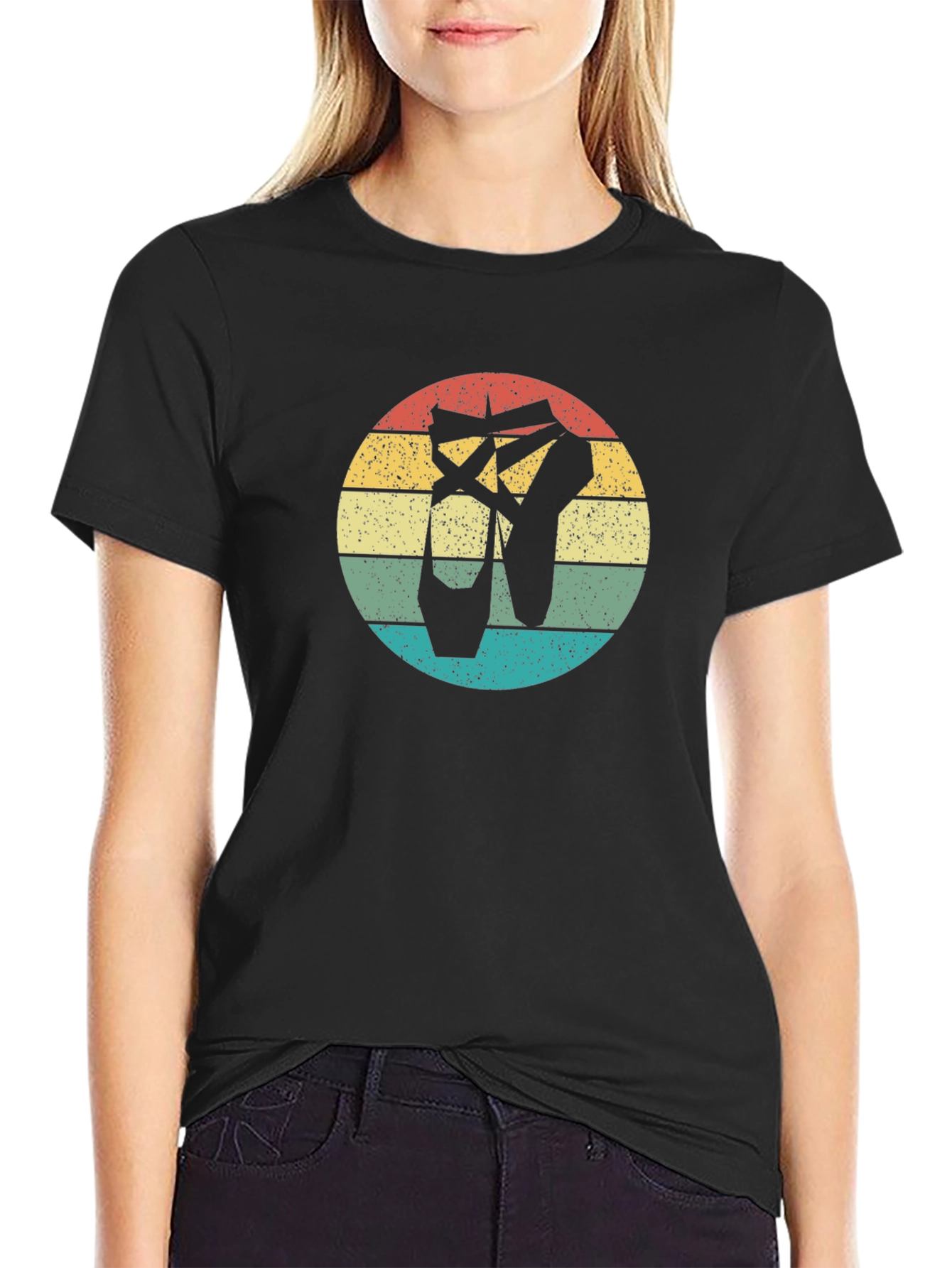 Retro Ballet Pointe Shoes T-Shirt