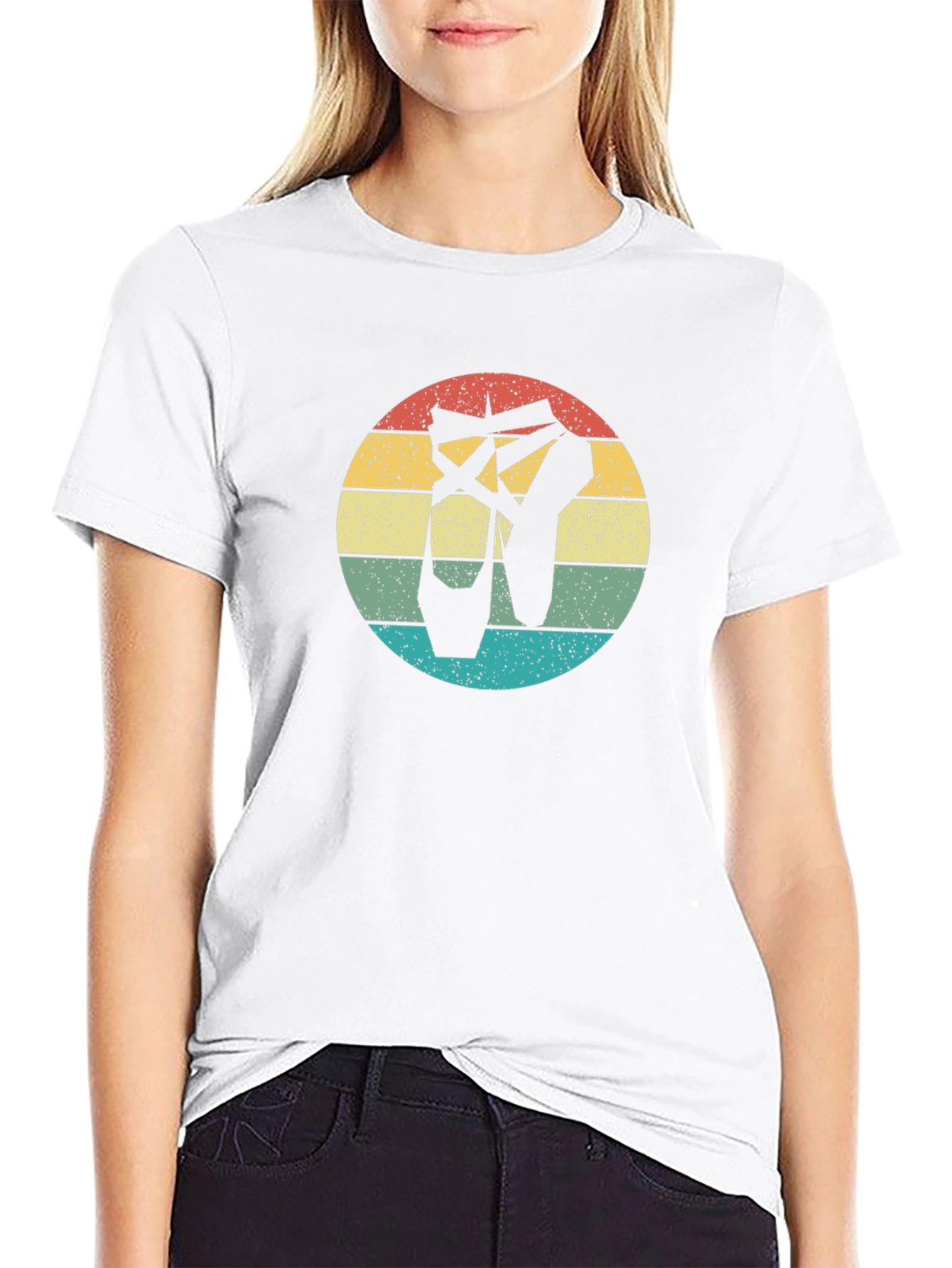 Retro Ballet Pointe Shoes T-Shirt