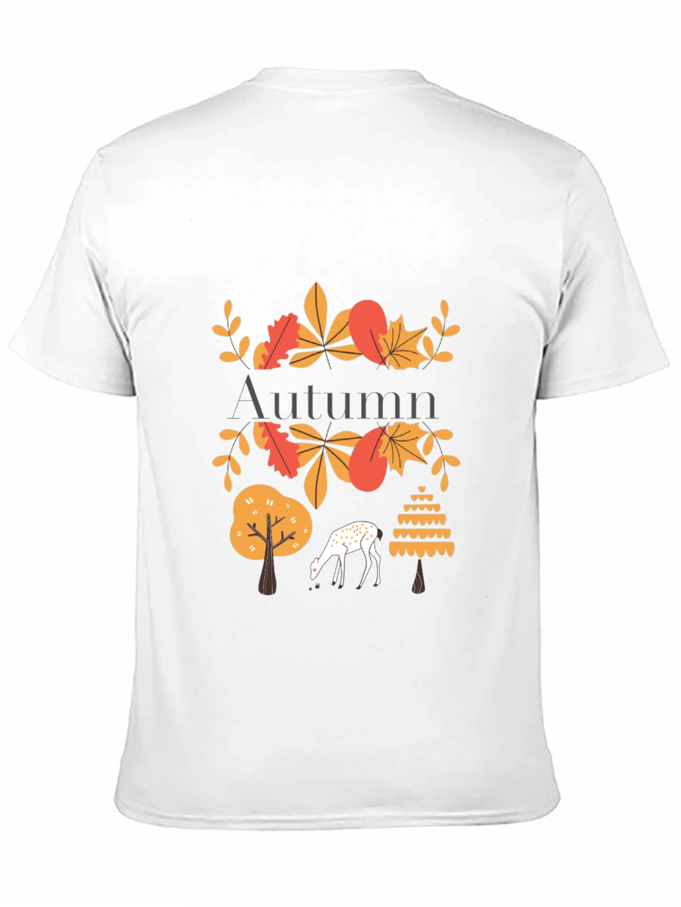Autumn Deer Graphic Tee - Stylish Mens T-Shirt