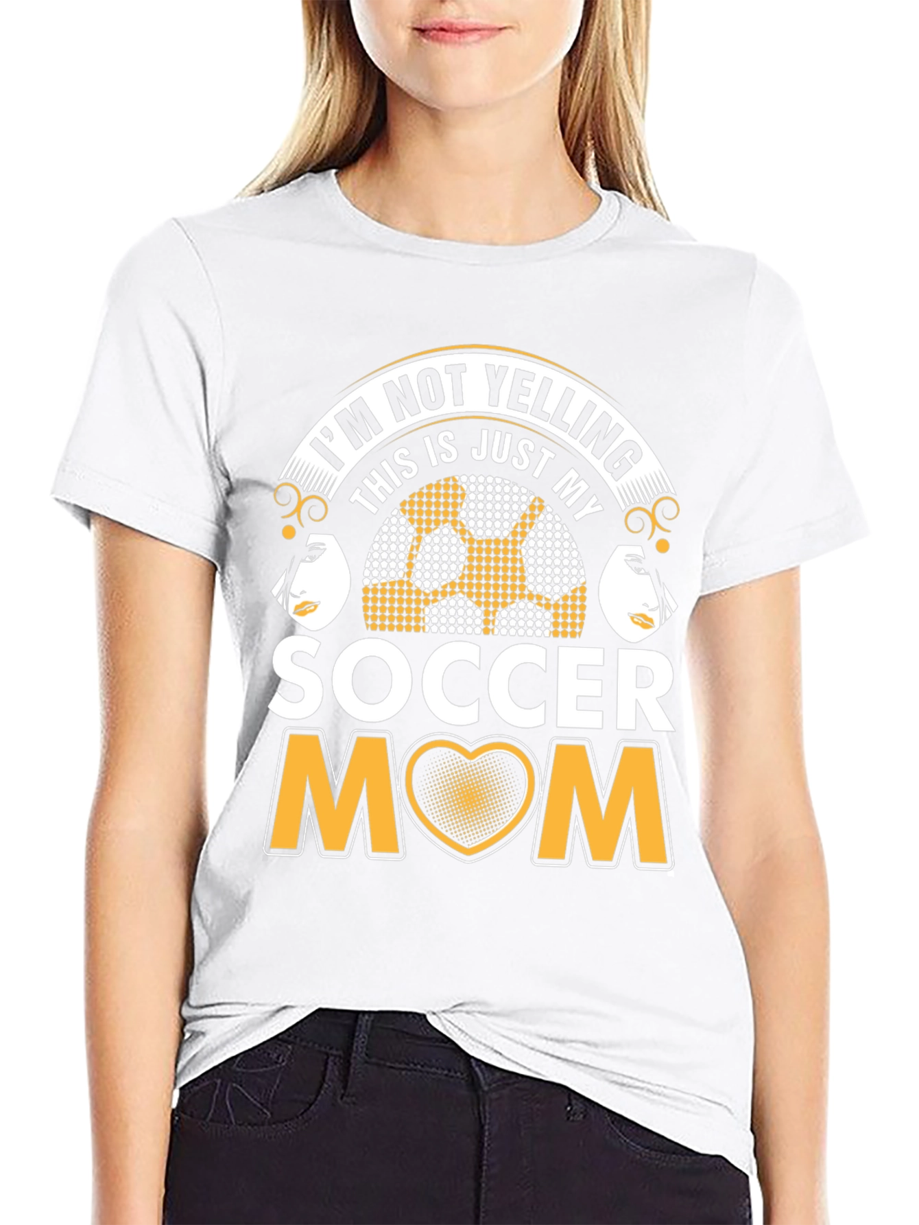Soccer Mom Graphic T-Shirt - Not Yelling!