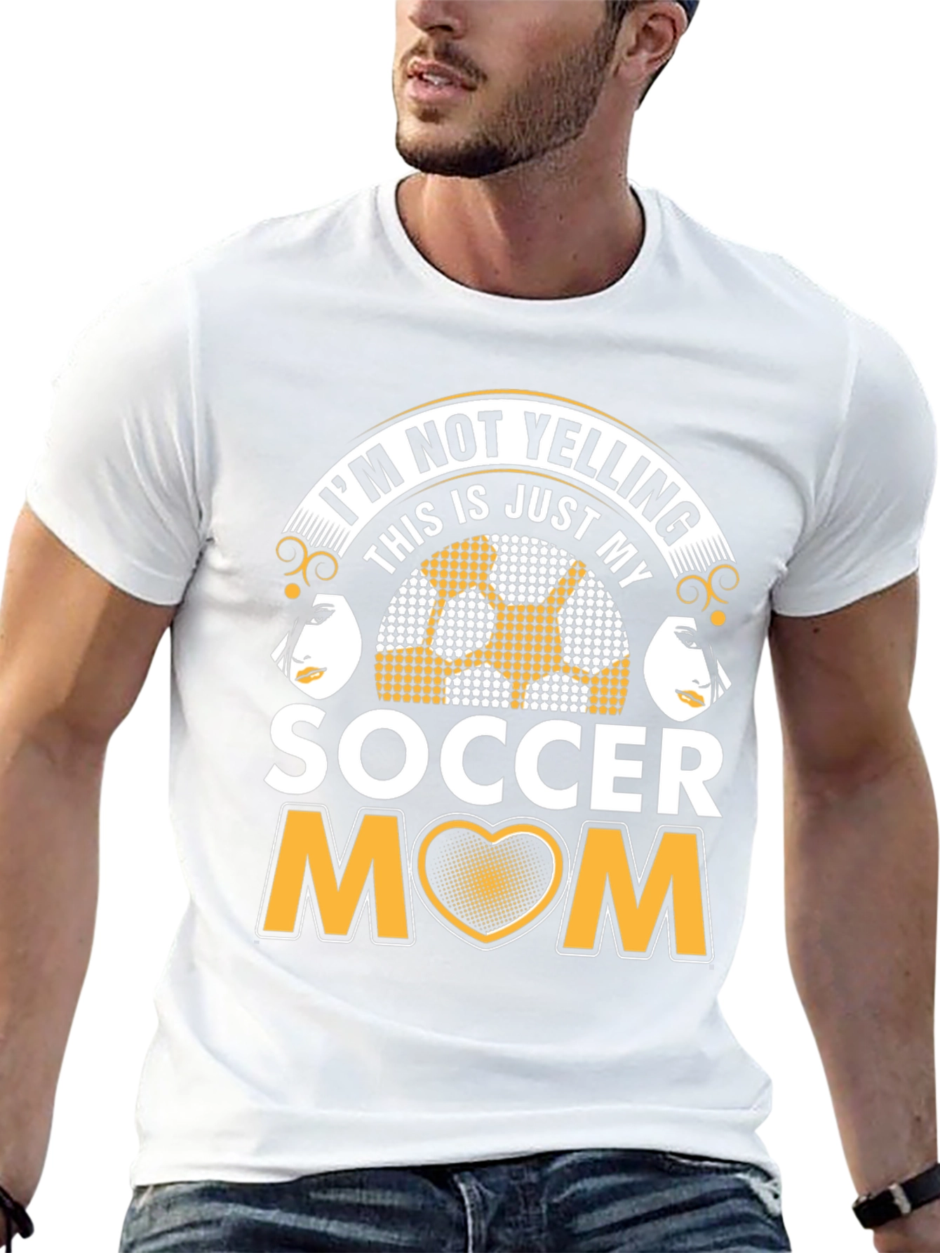 Soccer Mom Graphic T-Shirt - Not Yelling!