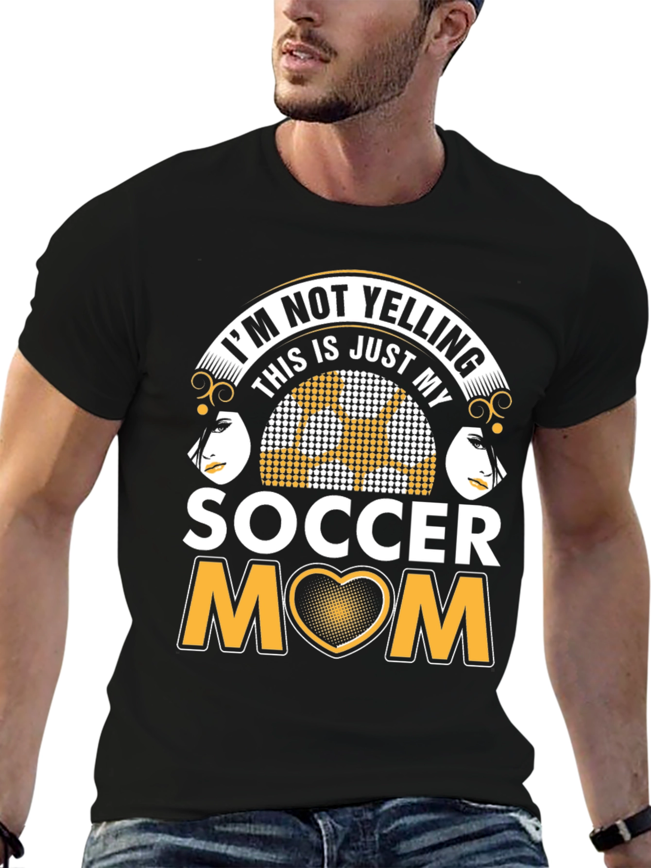 Soccer Mom Graphic T-Shirt - Not Yelling!