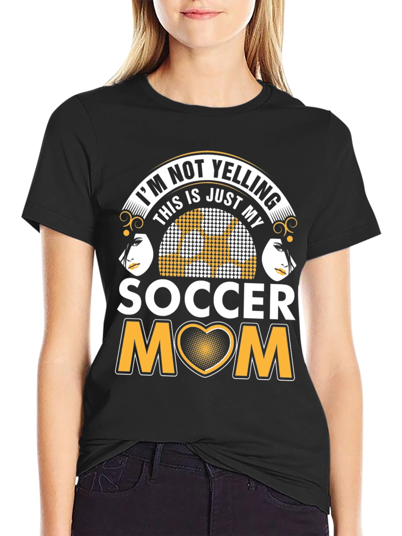 Soccer Mom Graphic T-Shirt - Not Yelling!