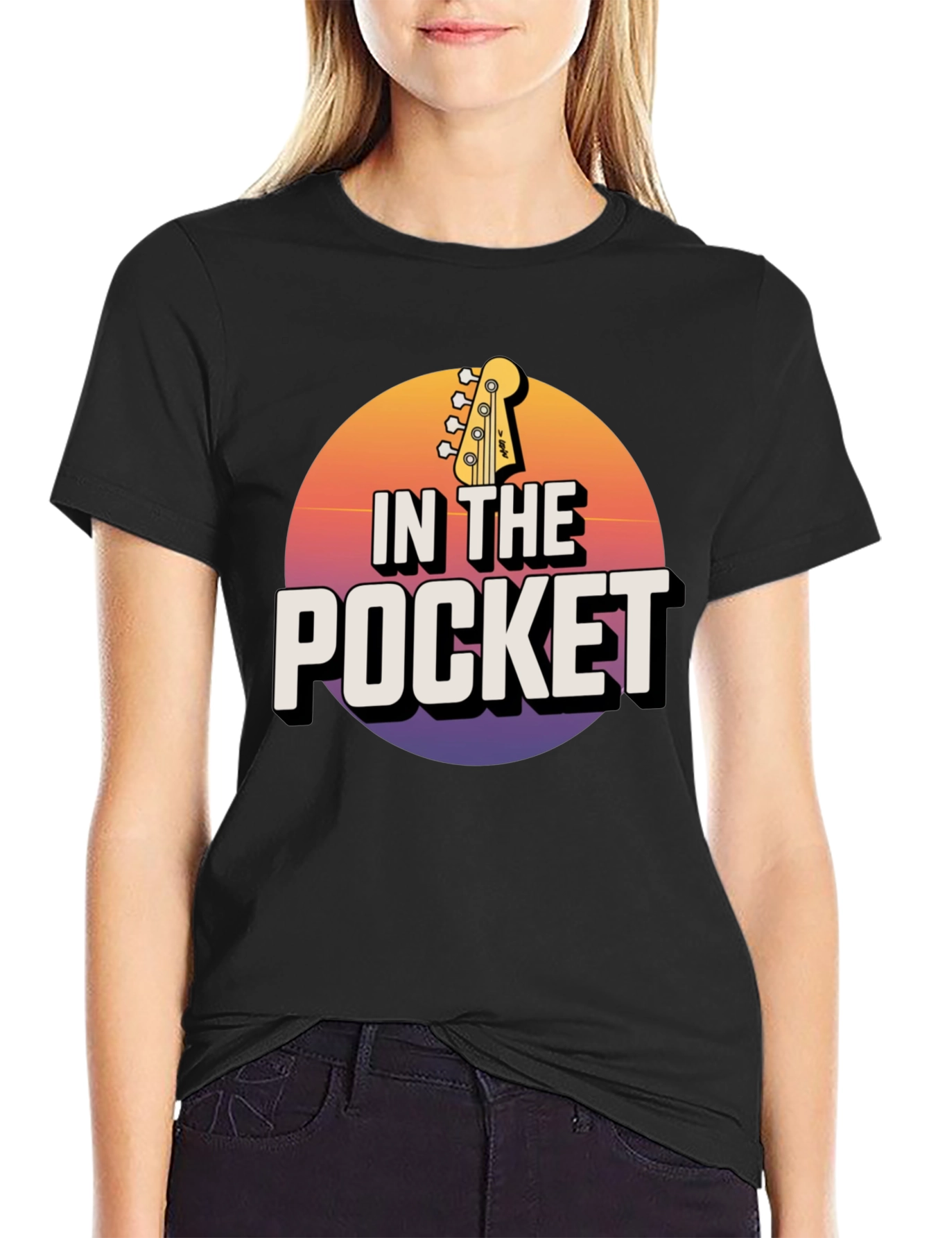 In the Pocket Bass Guitar Graphic Tee