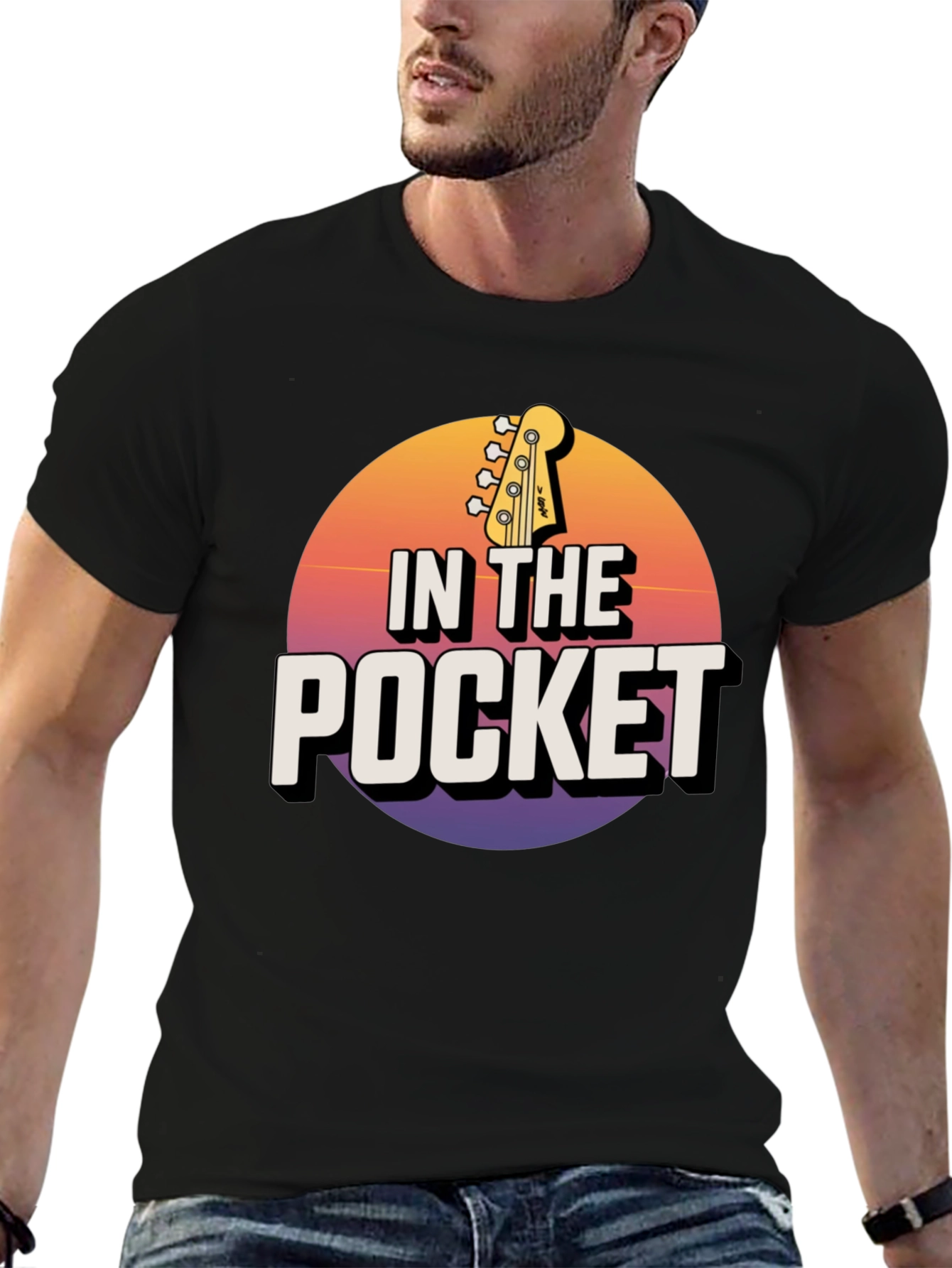 In the Pocket Bass Guitar Graphic Tee