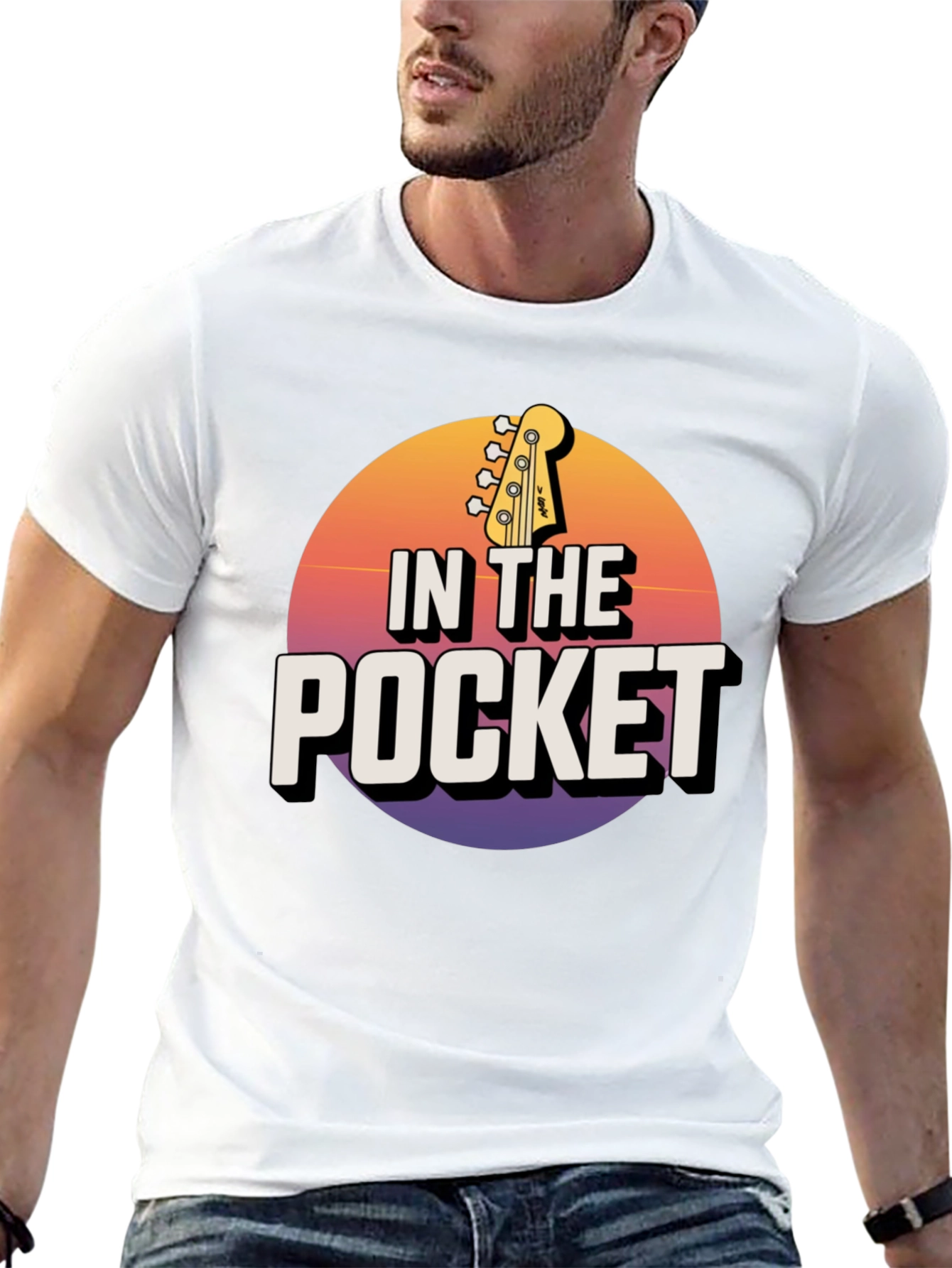 In the Pocket Bass Guitar Graphic Tee