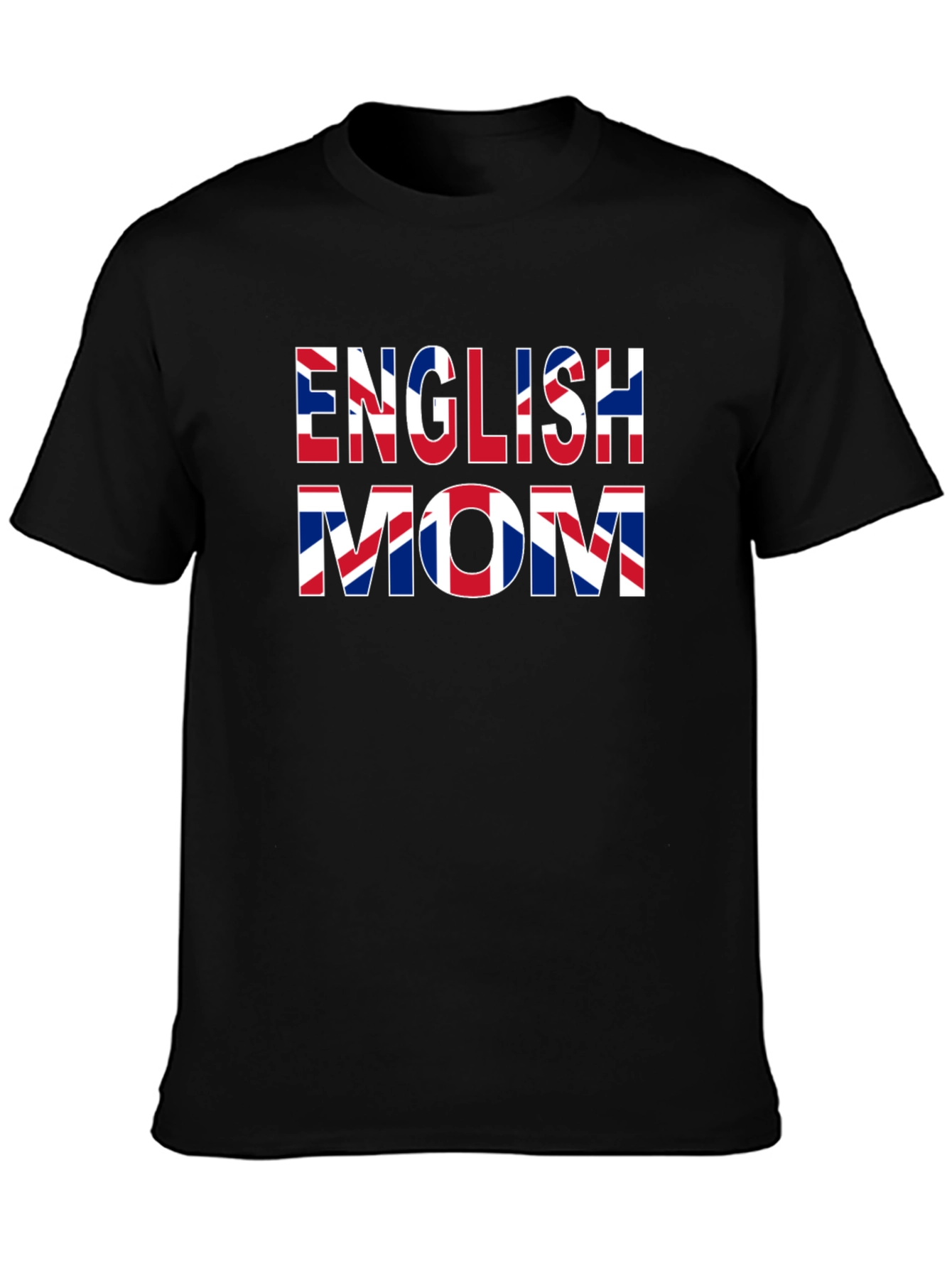 English Mom Union Jack Flag Graphic Tee