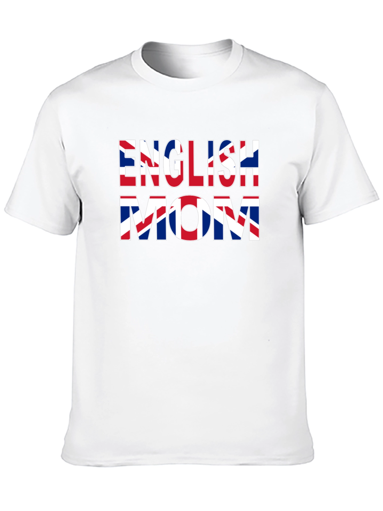 English Mom Union Jack Flag Graphic Tee