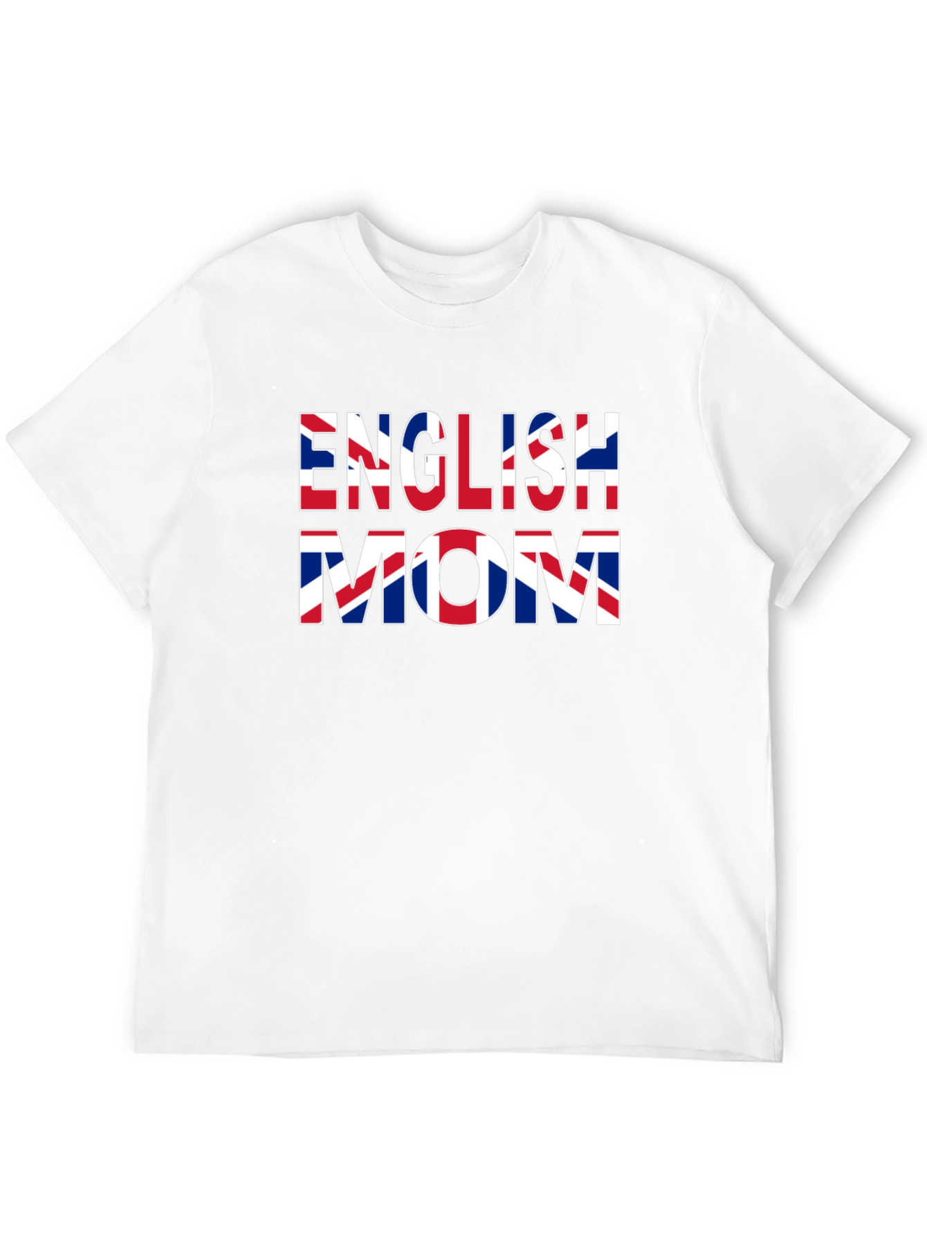 English Mom Union Jack Flag Graphic Tee