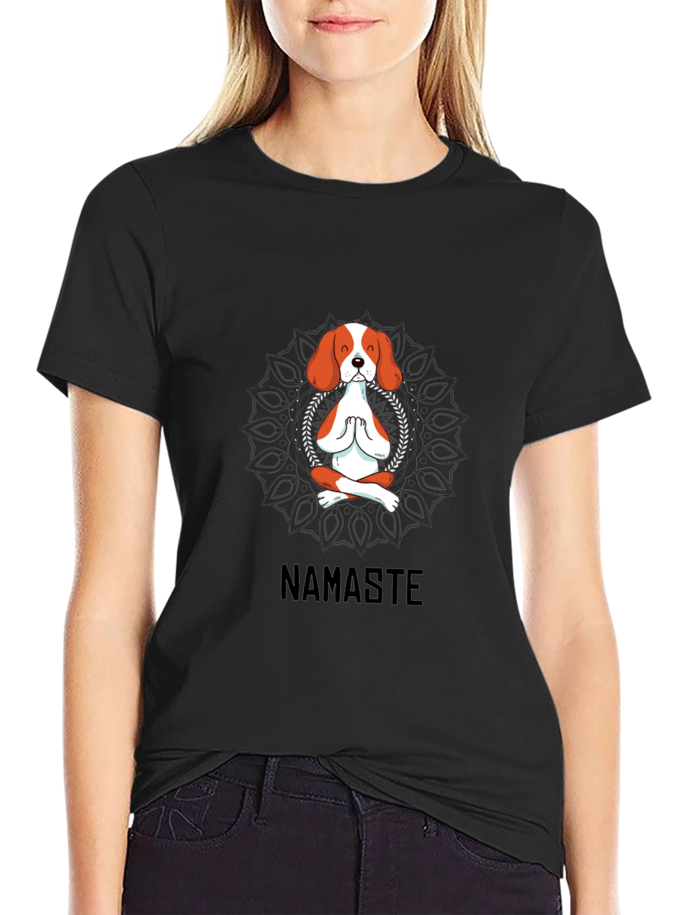 Yoga Dog Namaste T-Shirt