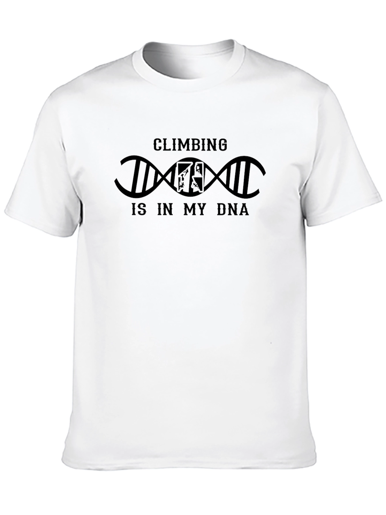 Climbing is in My DNA T-Shirt Black Graphic Tee