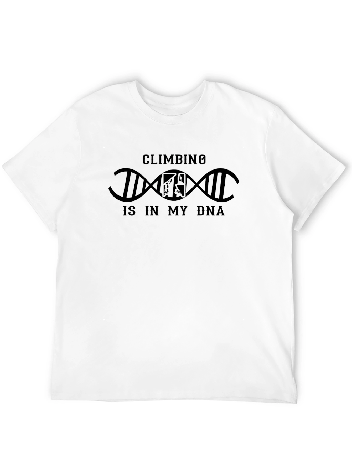 Climbing is in My DNA T-Shirt Black Graphic Tee