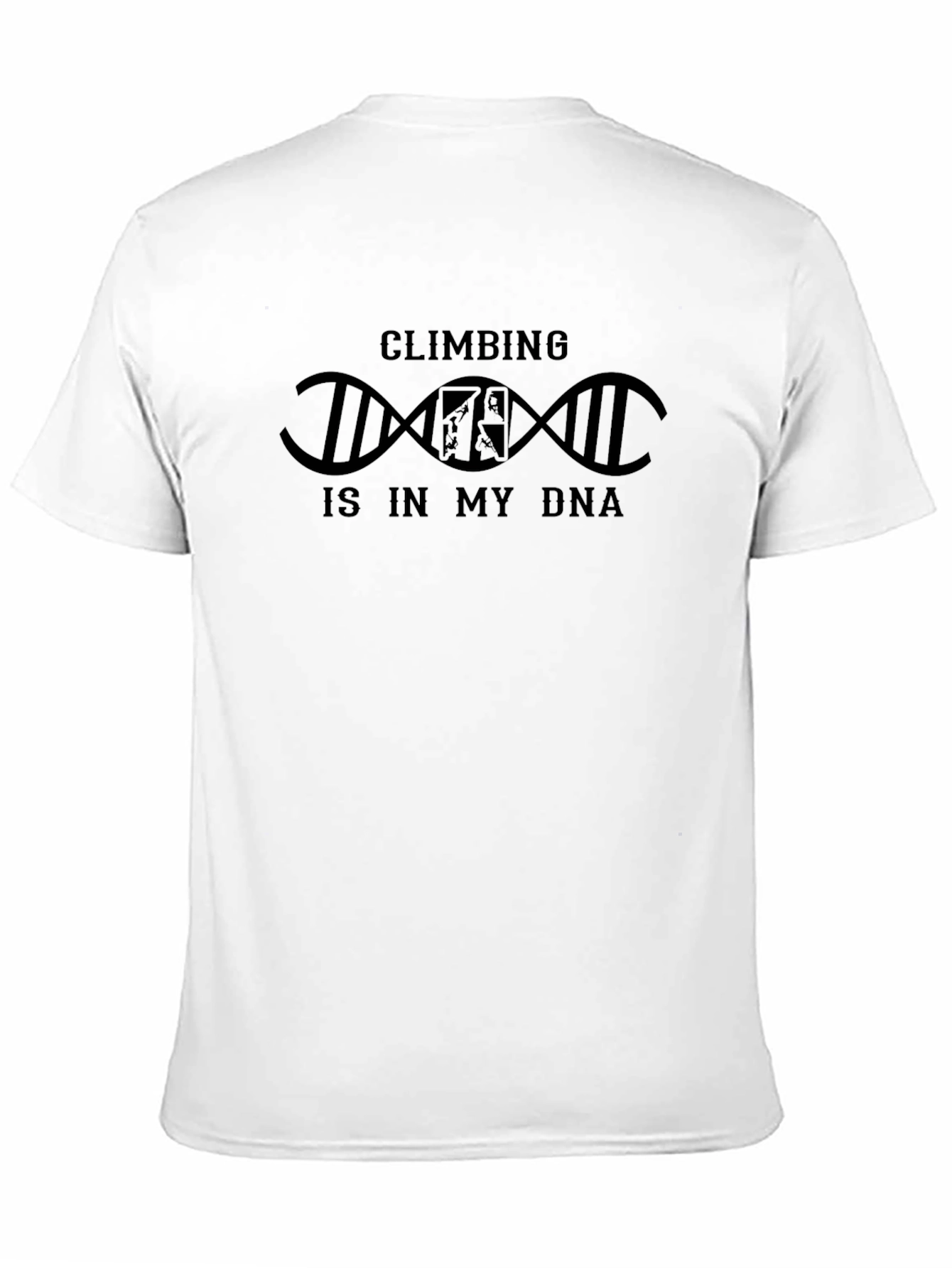 Climbing is in My DNA T-Shirt Black Graphic Tee