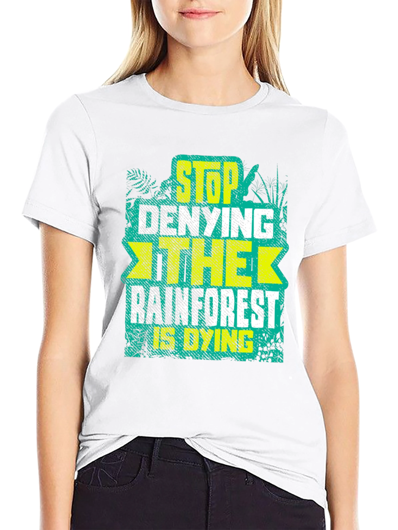 Rainforest Conservation Tee - Stop Denying The Dying!