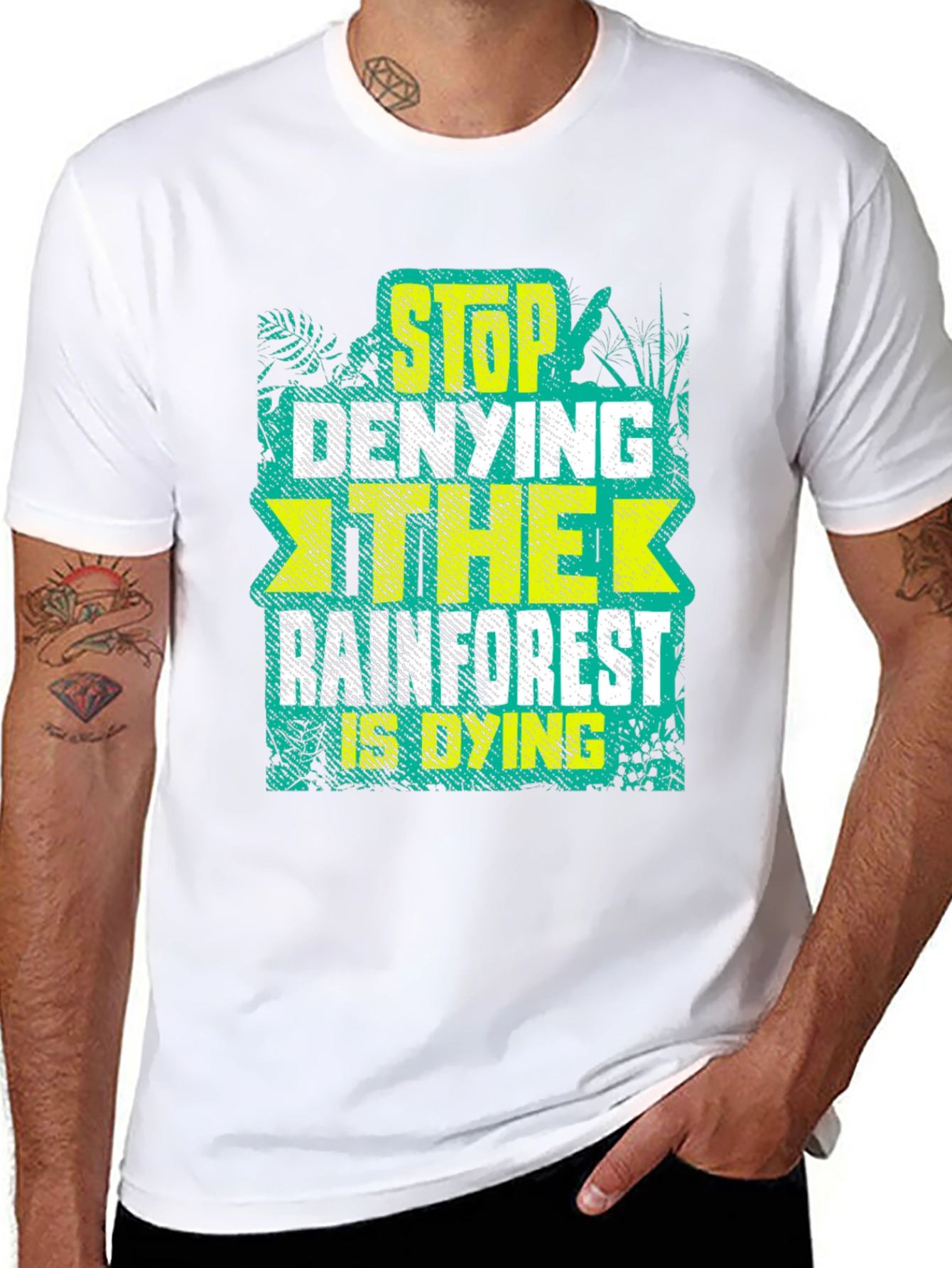 Rainforest Conservation Tee - Stop Denying The Dying!