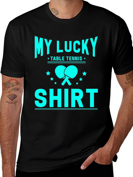 My Lucky Table Tennis Shirt - Graphic Tee for Ping Pong Lovers