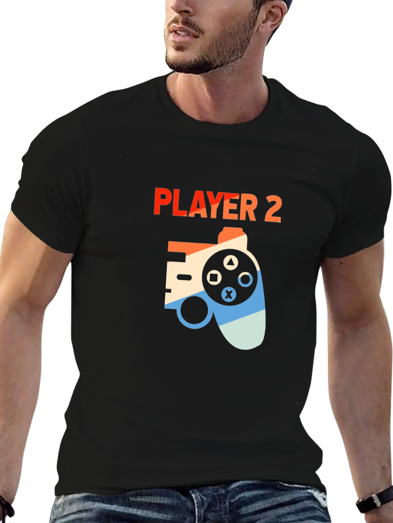 Player 2 Gaming T-Shirt - Retro Controller Design