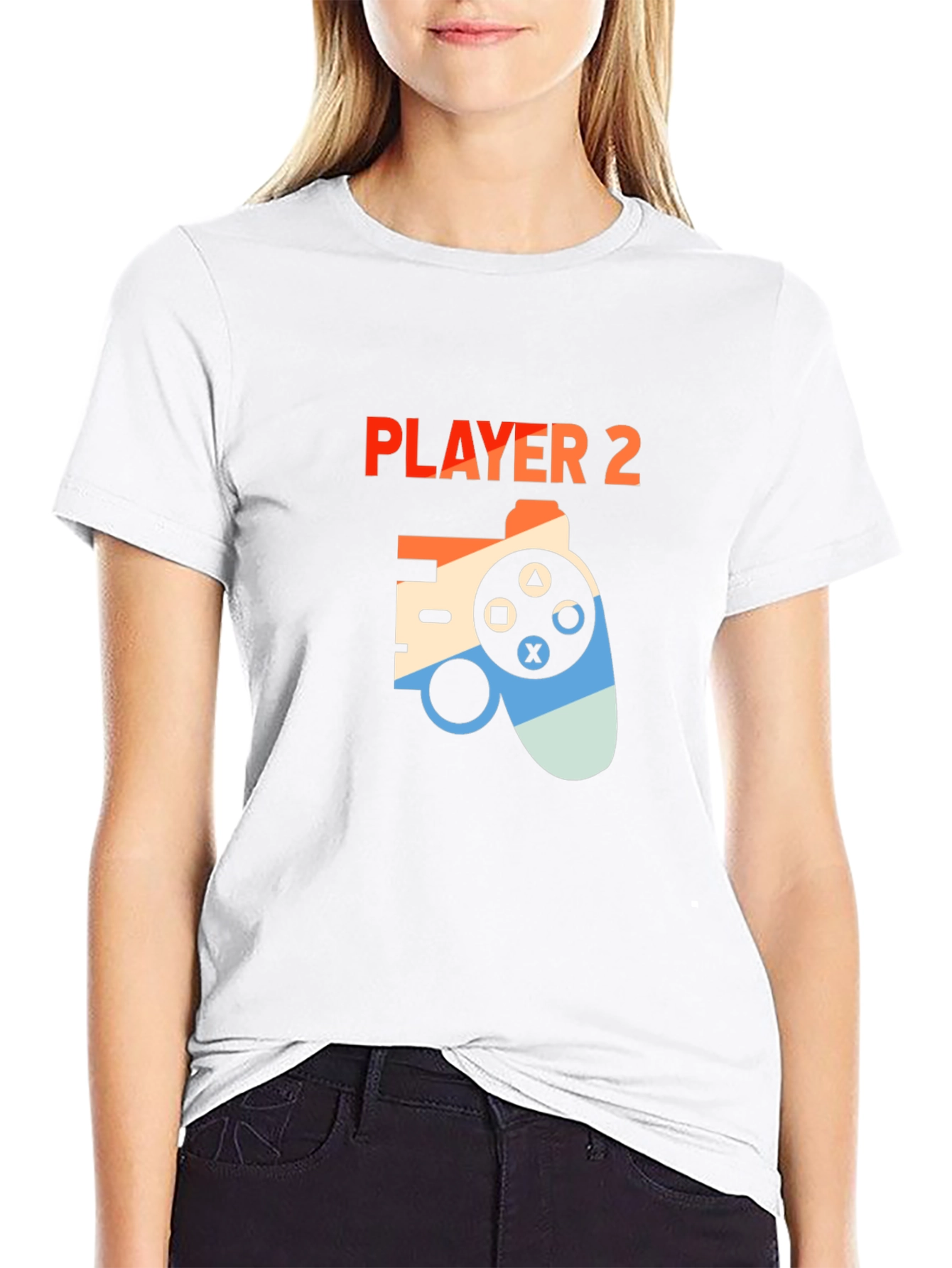 Player 2 Gaming T-Shirt - Retro Controller Design