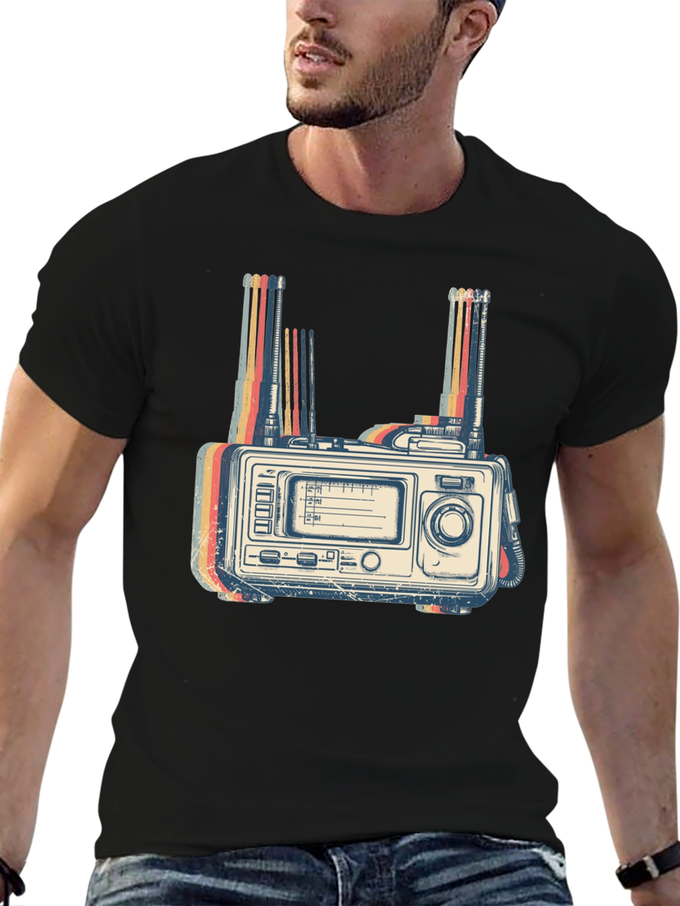 Retro Radio Graphic T-Shirt