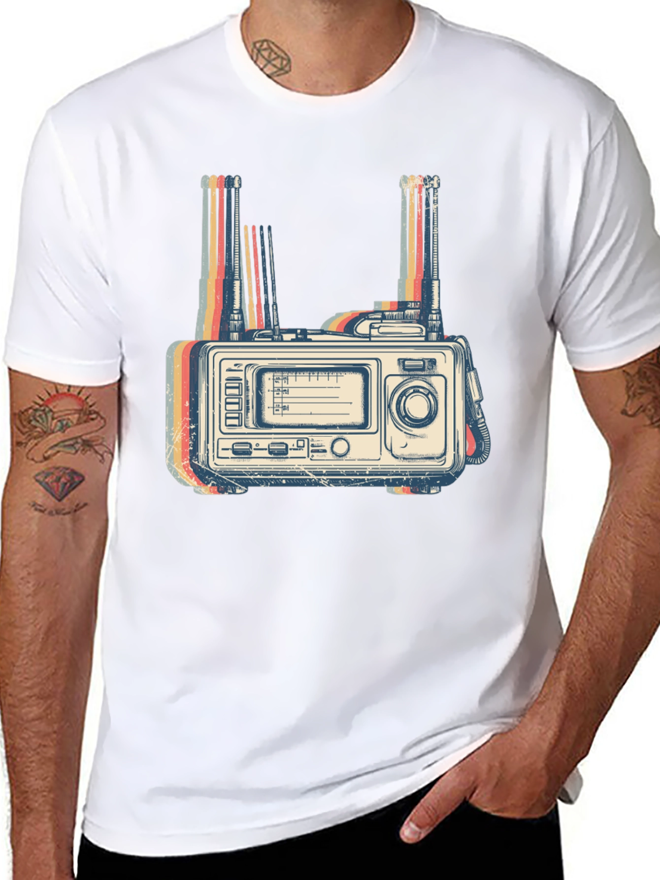 Retro Radio Graphic T-Shirt